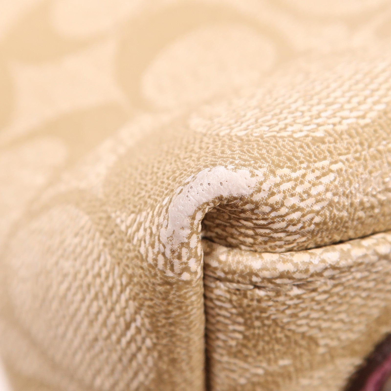 COACH 塗層帆布Shoulder Bag銀扣肩背袋