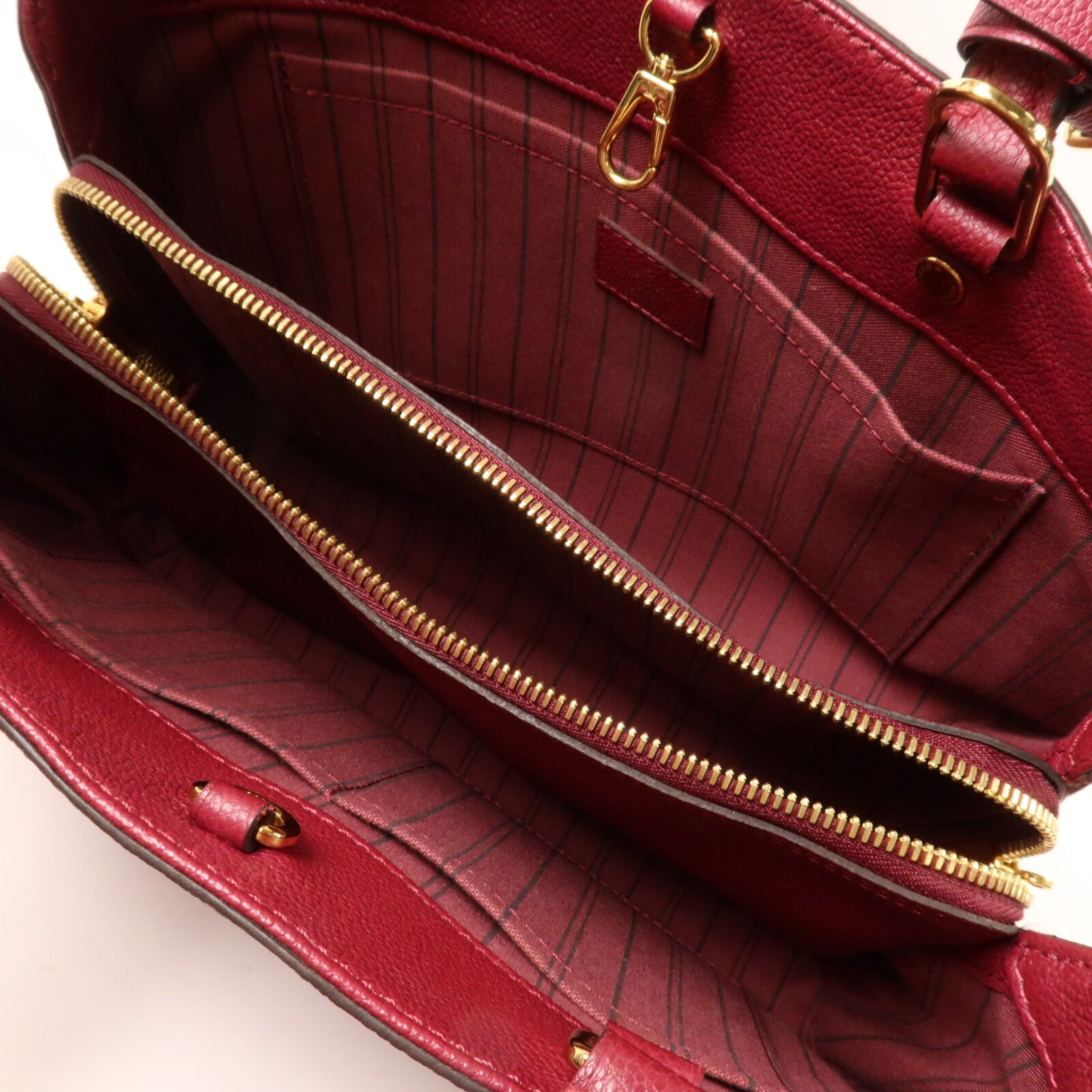 LOUIS VUITTON Monogram Empreinte Montaigne MM手挽肩背兩用袋