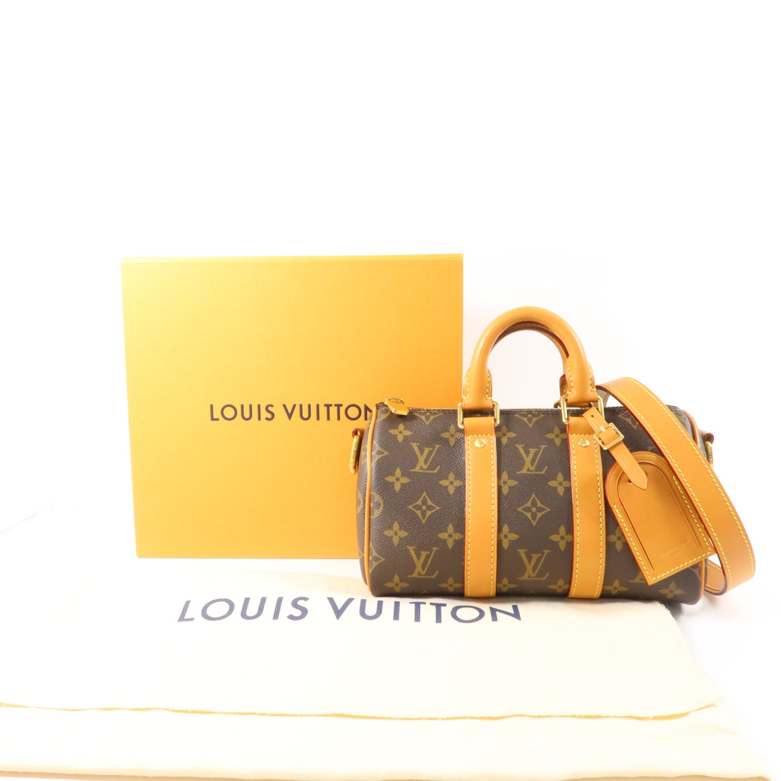 LOUIS VUITTON Monogram Archive Keepall Bandouliere 25手挽肩背兩用袋