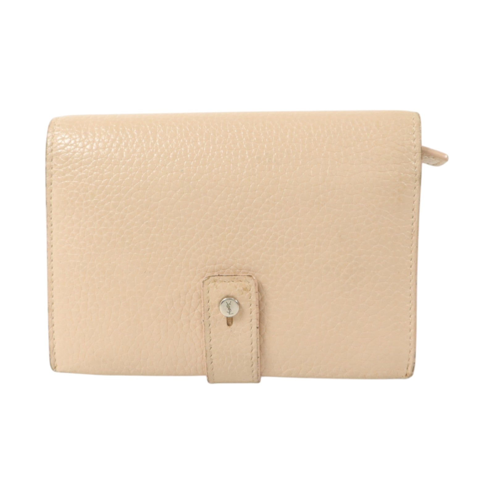 SAINT LAURENT 牛皮皮革Sac De Jour Bifold Wallet銀扣錢包