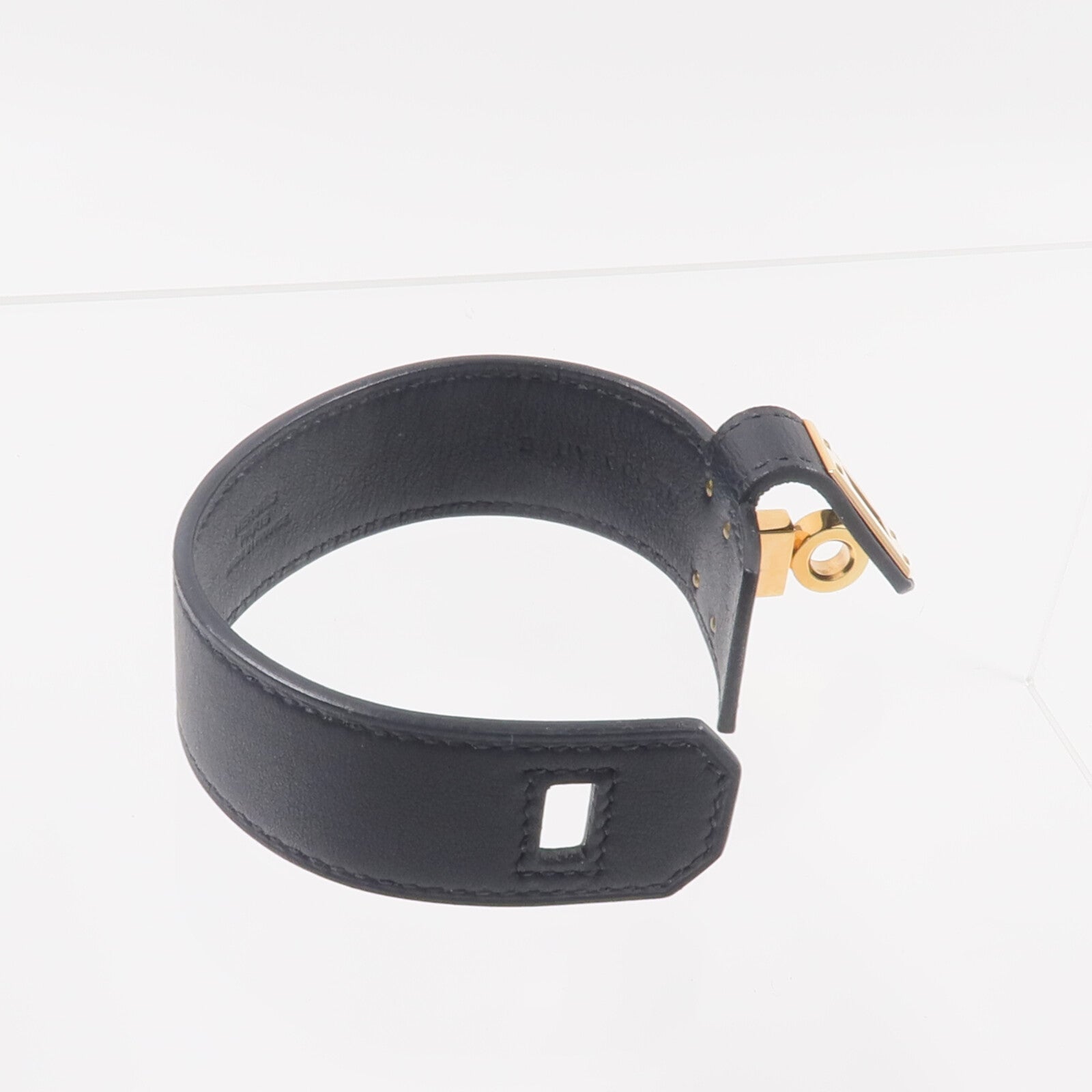 HERMES 【激減優惠】Swift皮革Kelly Twist Bracelet手帶Noir
