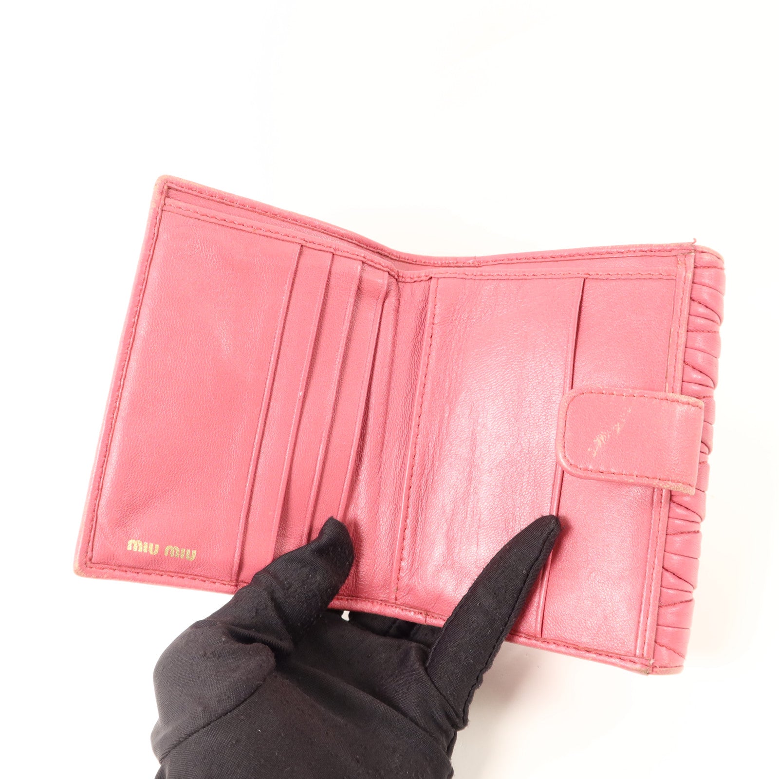 Miu Miu 羊皮皮革Matelasse Wallet錢包