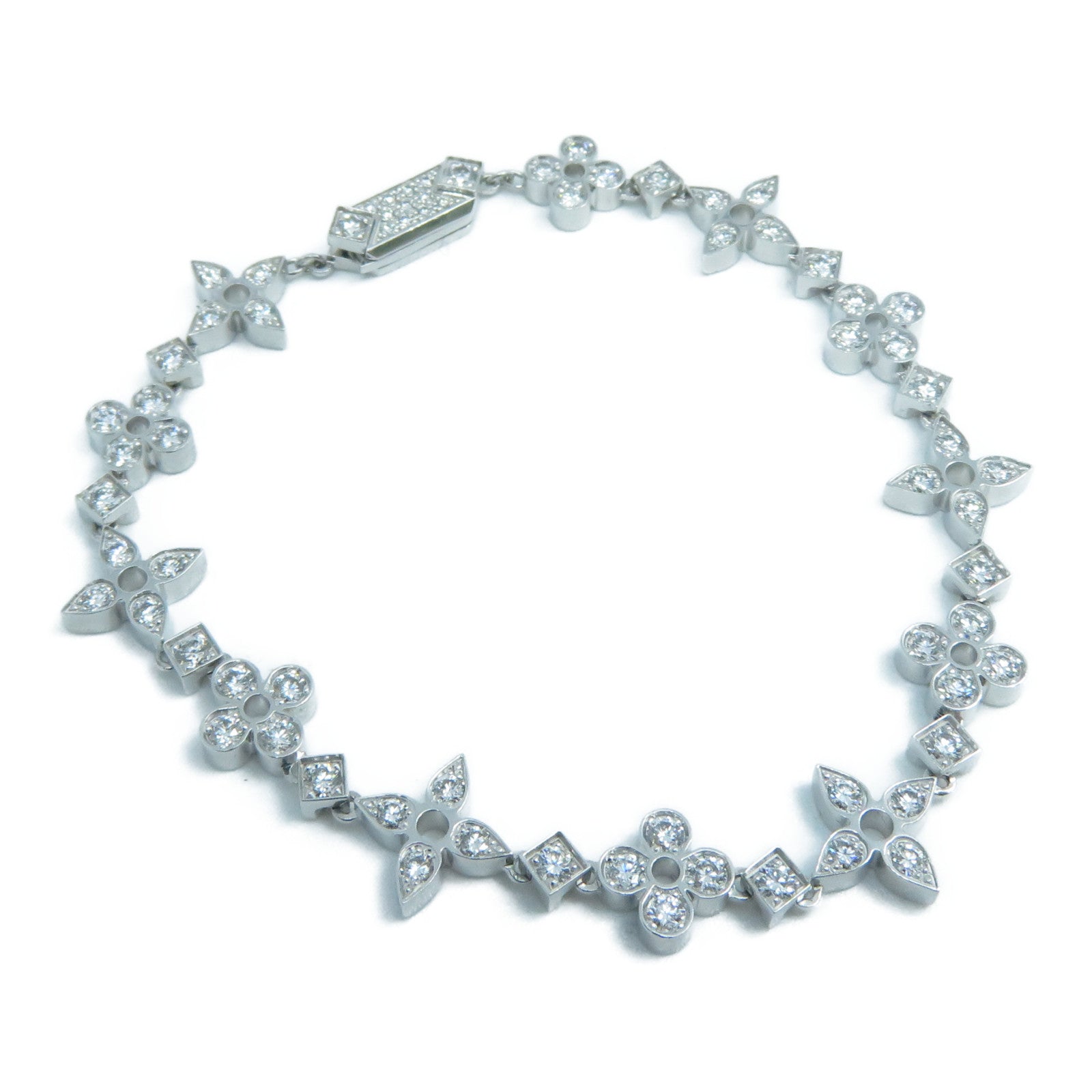 LOUIS VUITTON 【激減優惠】18K白金Ideal Diamond Bracelet鑽石手鏈銀色