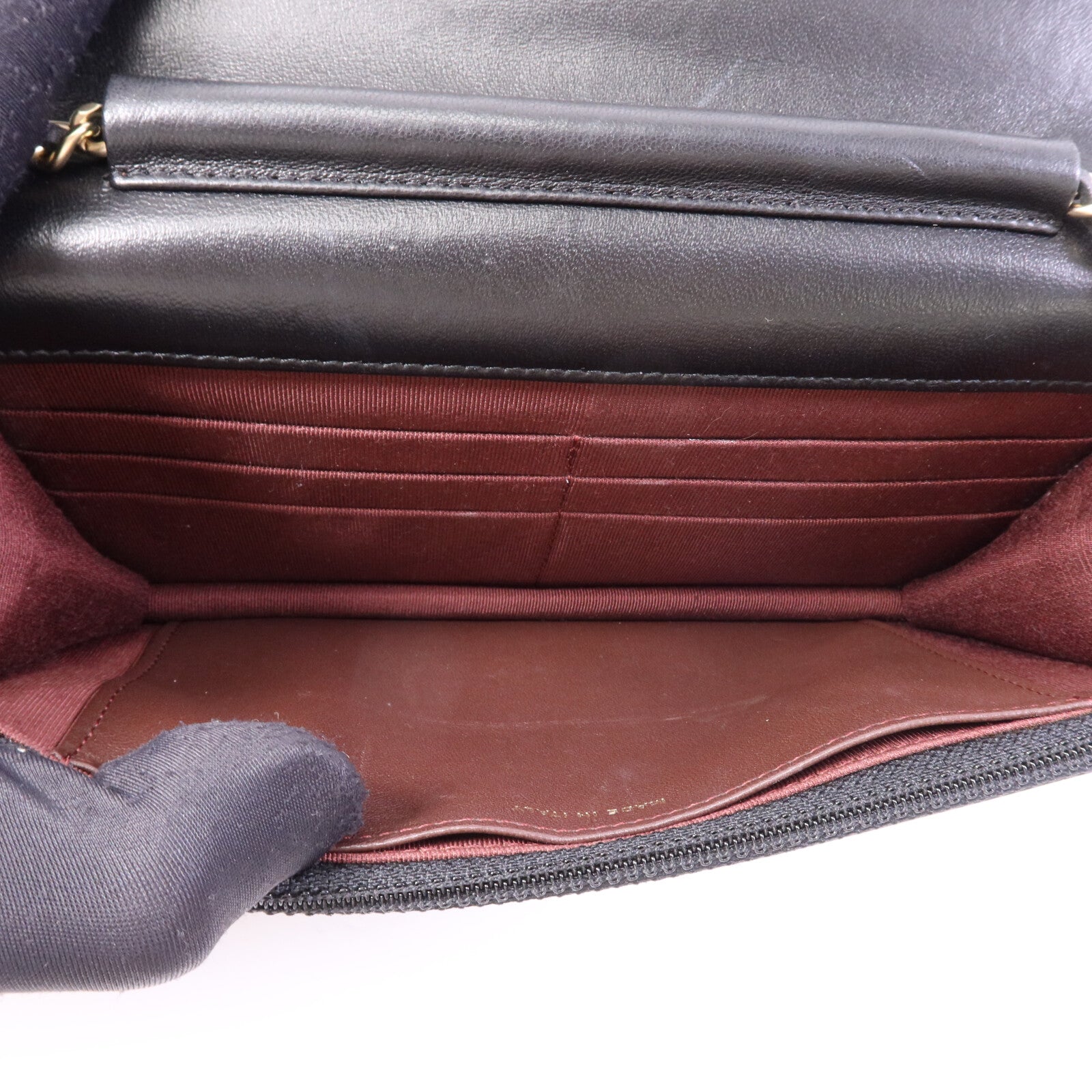 CHANEL 羊皮皮革WOC Wallet On Chain金扣鏈帶肩背袋