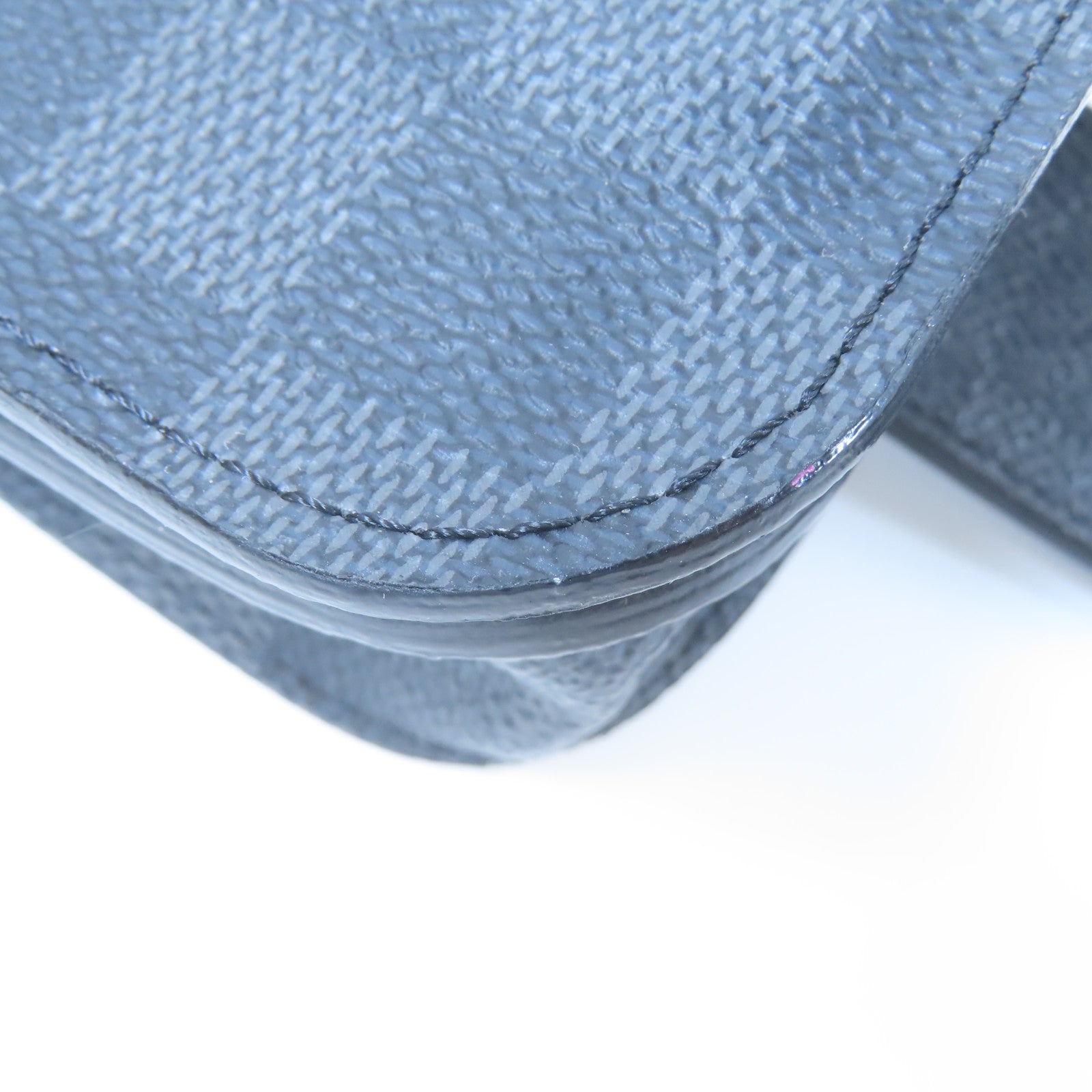 LOUIS VUITTON Damier Graphite Waist Bag銀扣腰包黑色/灰色