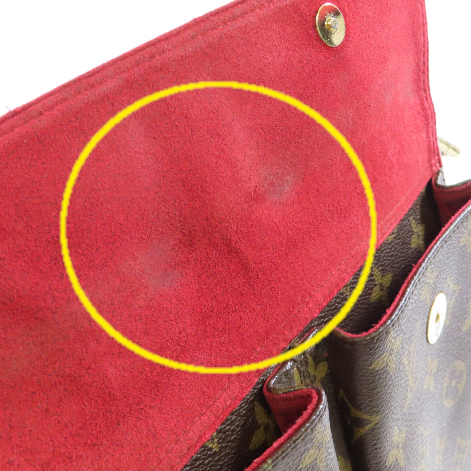 LOUIS VUITTON Monogram Viva Cite GM Shoulder Bag金扣肩背袋啡色
