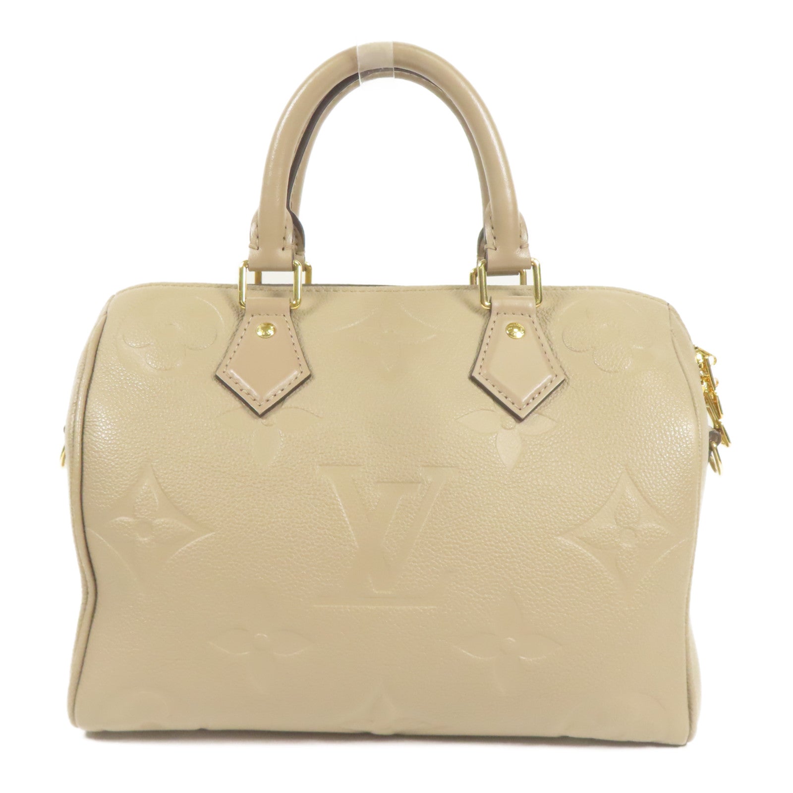 LOUIS VUITTON Monogram Empreinte Speedy Bandouliere 25金扣手挽肩背兩用袋