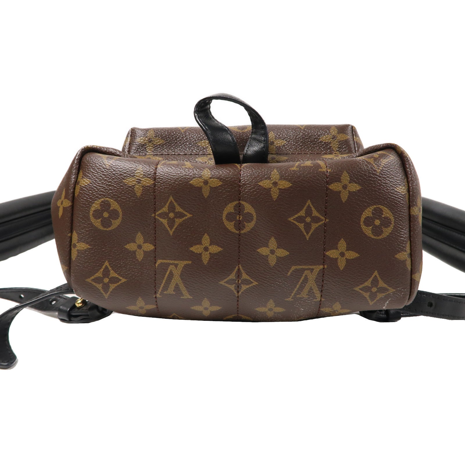 LOUIS VUITTON Monogram Palm Springs PM金扣背包啡色