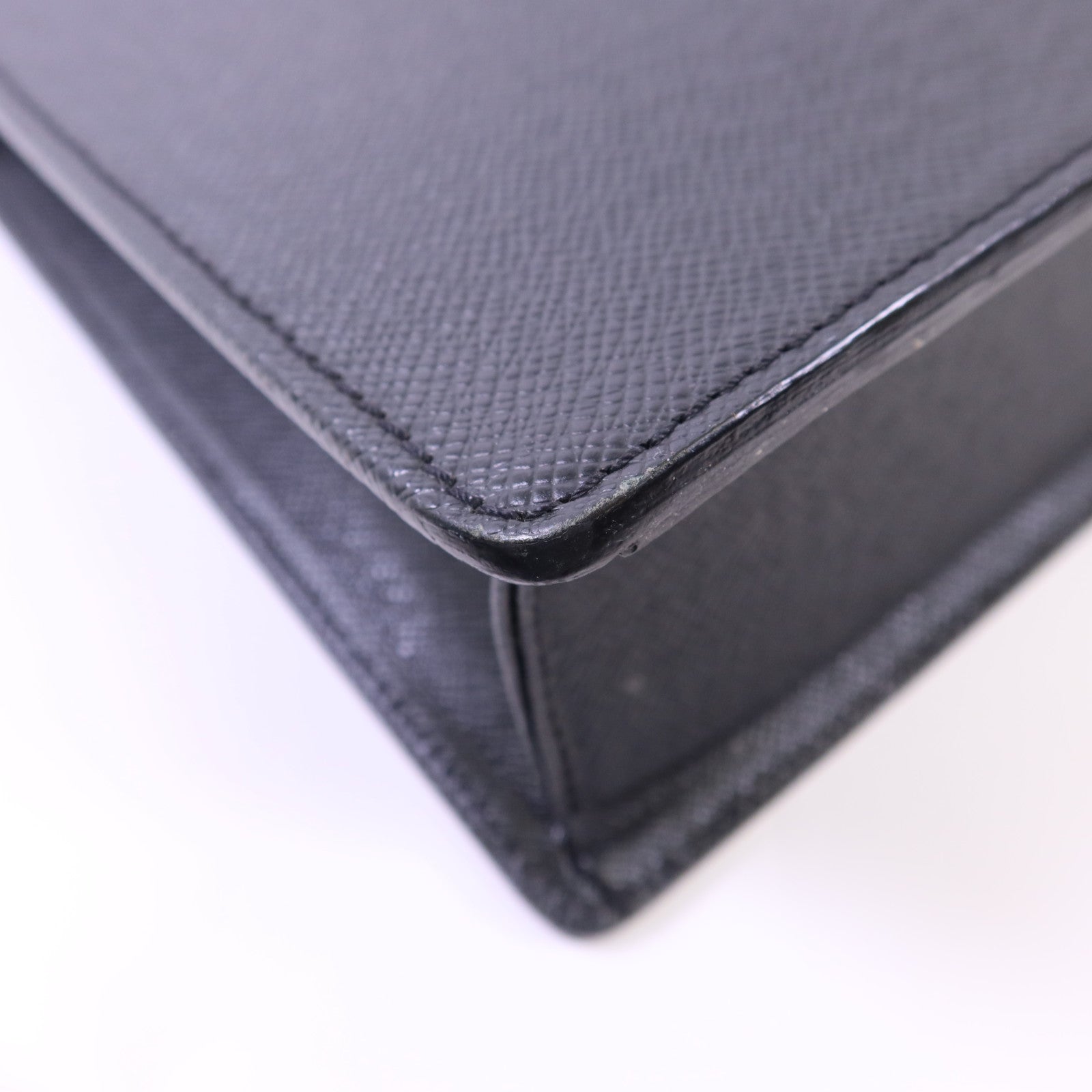 LOUIS VUITTON Taiga Porte-Documents銀扣公事包