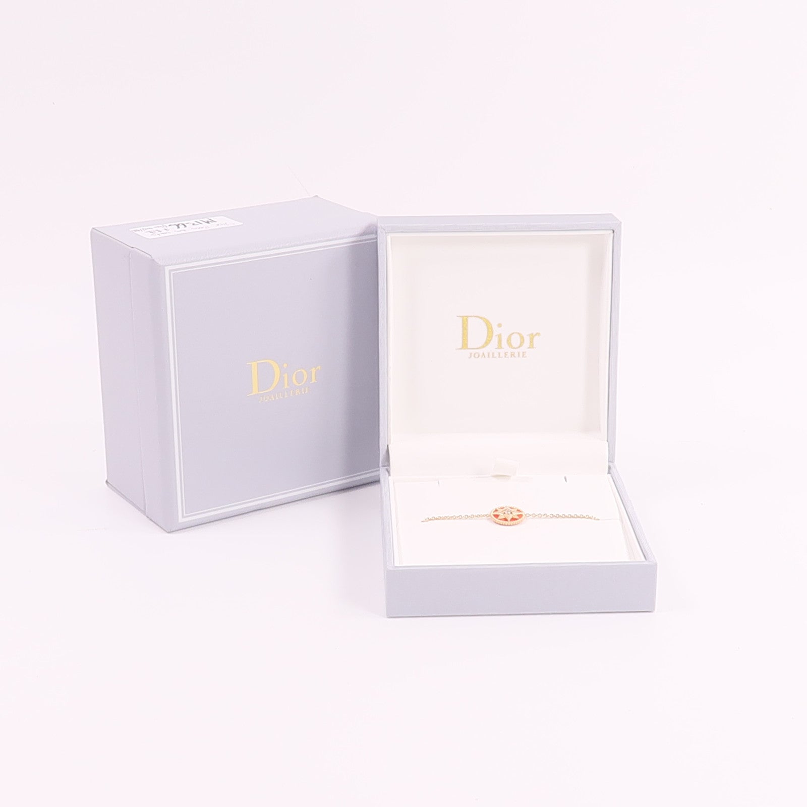 Dior 18K玫瑰金Rose Des Vents紅玉髓手鏈