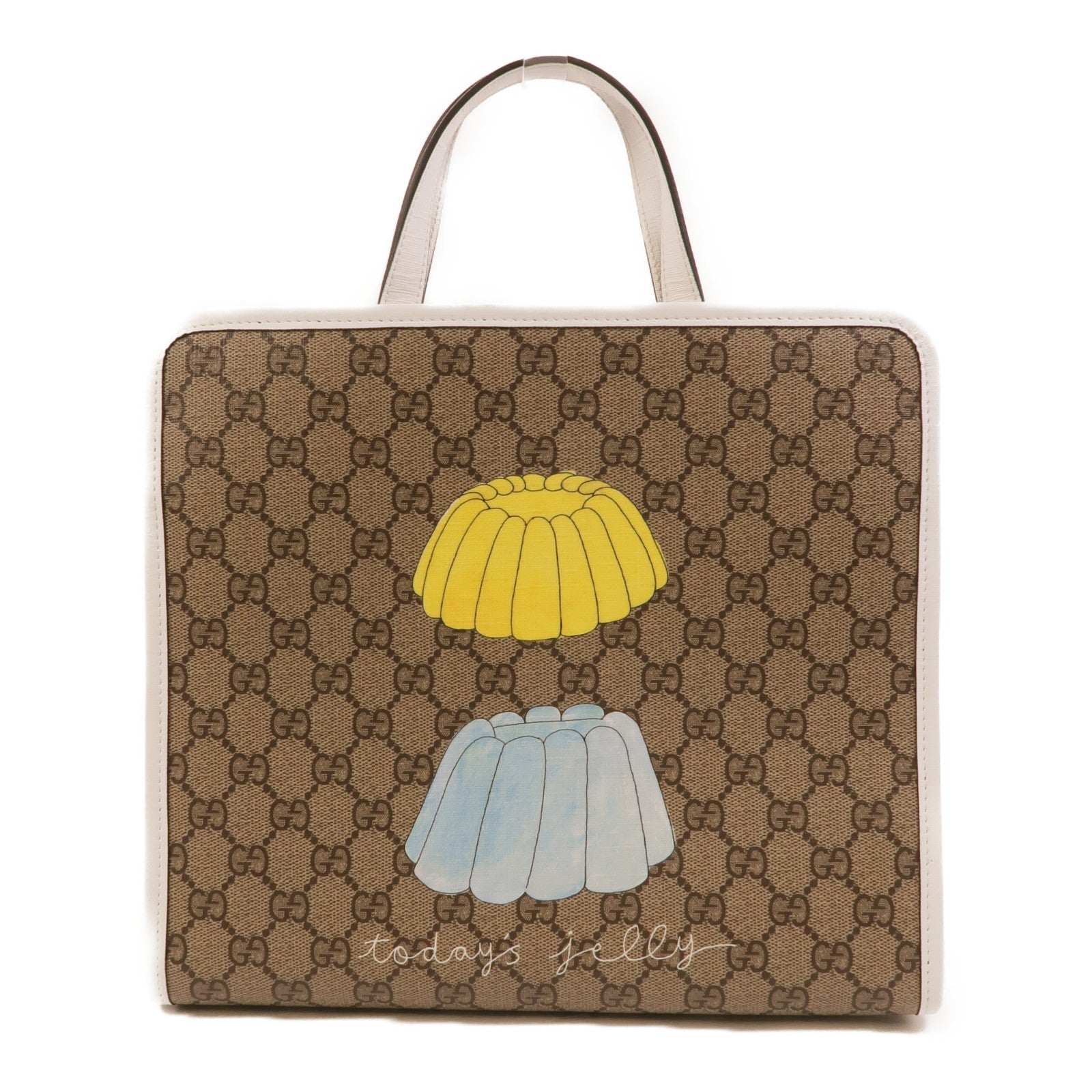 GUCCI 塗層帆布Children's Cat Print Tote Bag手挽袋