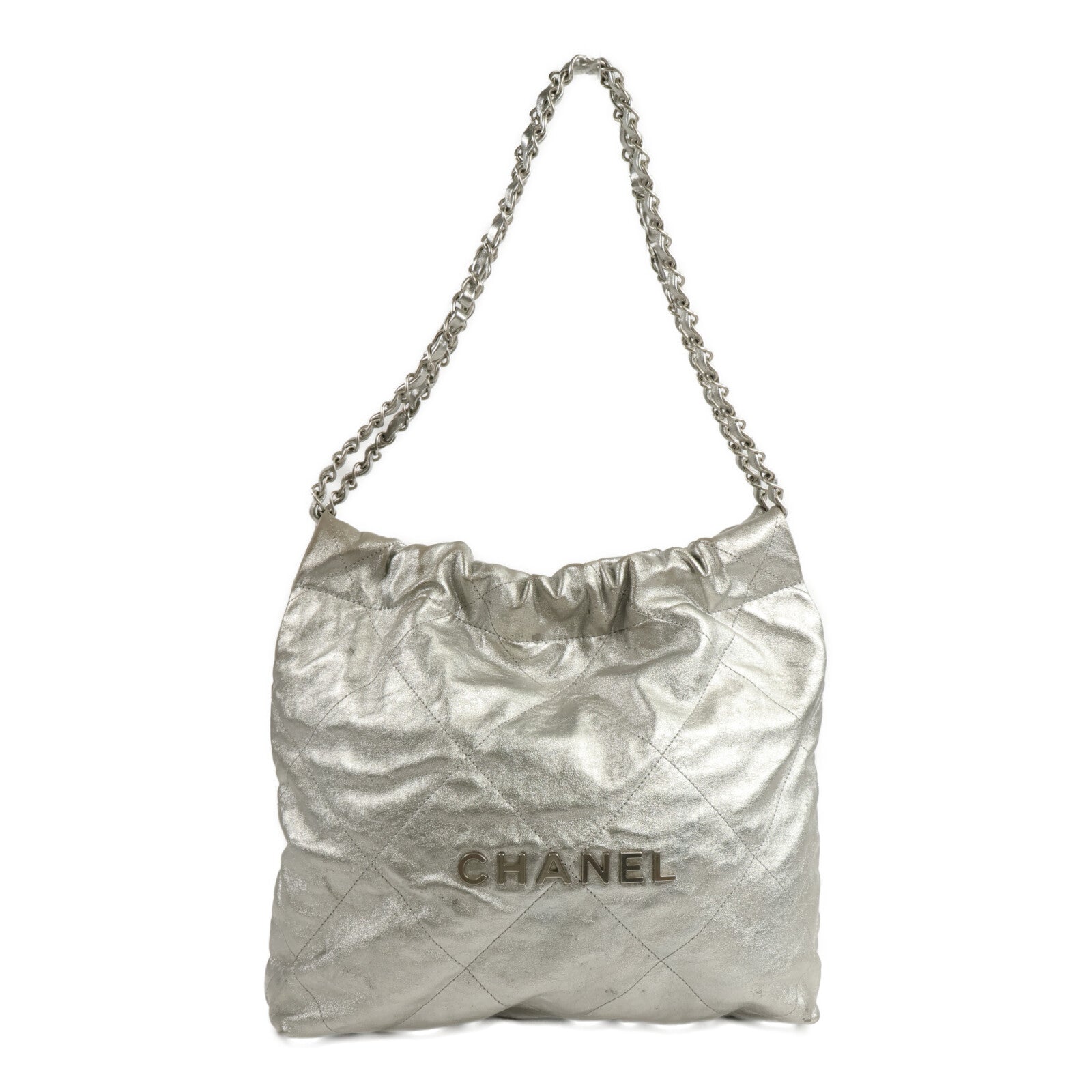 CHANEL 牛皮皮革Chanel 22 Small鏈帶手挽袋