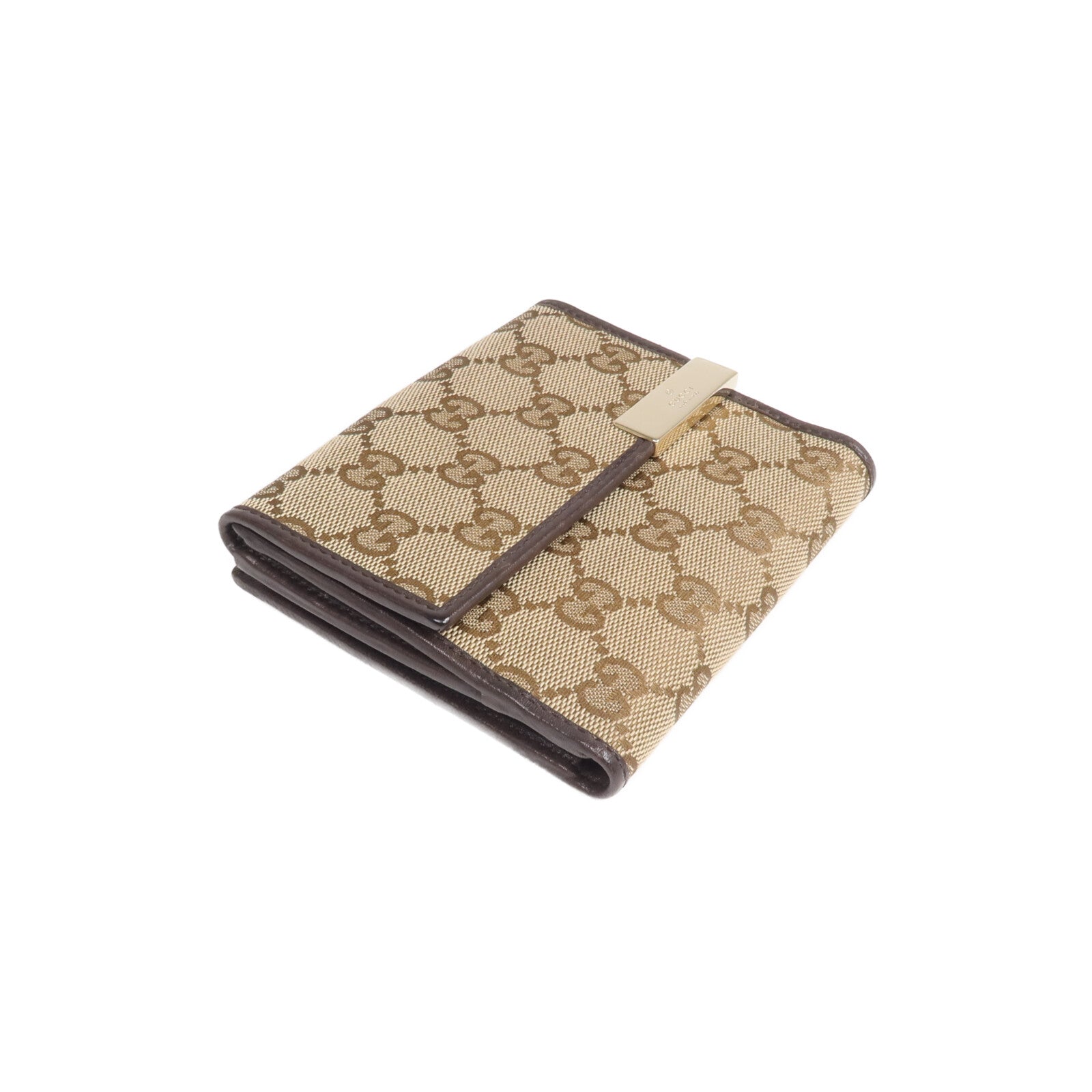 GUCCI 帆布Wallet金扣錢包
