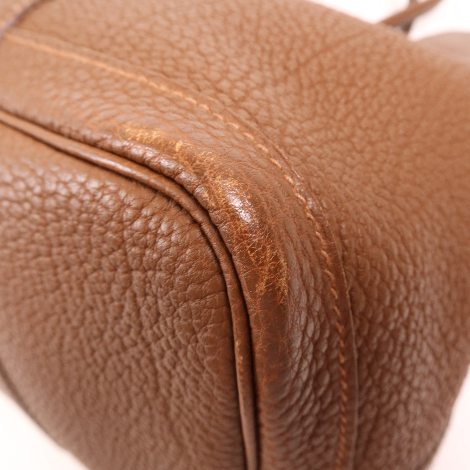 HERMES 【激減優惠】Negonda皮革Garden Party PM銀扣手挽袋Marron Fonce