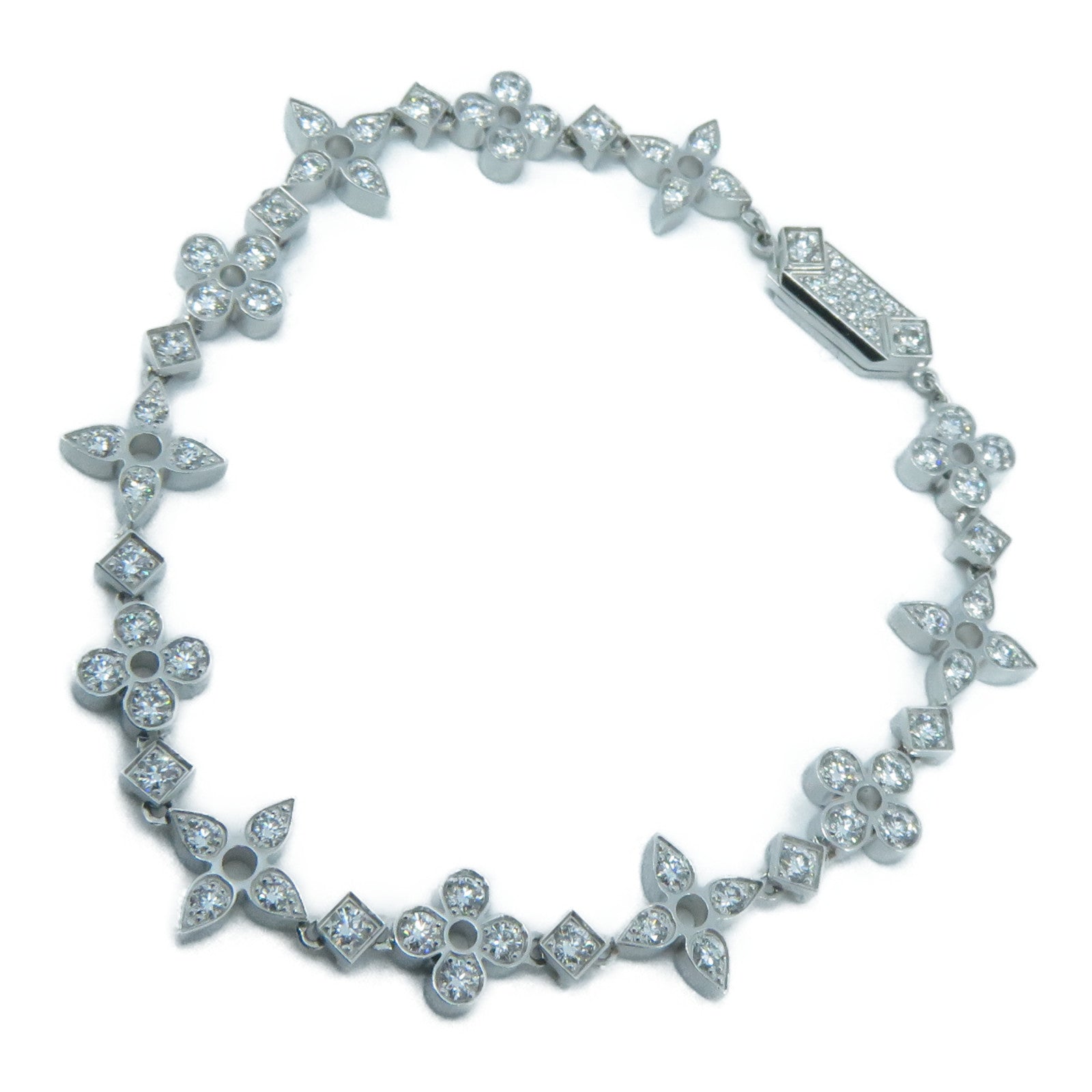 LOUIS VUITTON 【激減優惠】18K白金Ideal Diamond Bracelet鑽石手鏈銀色