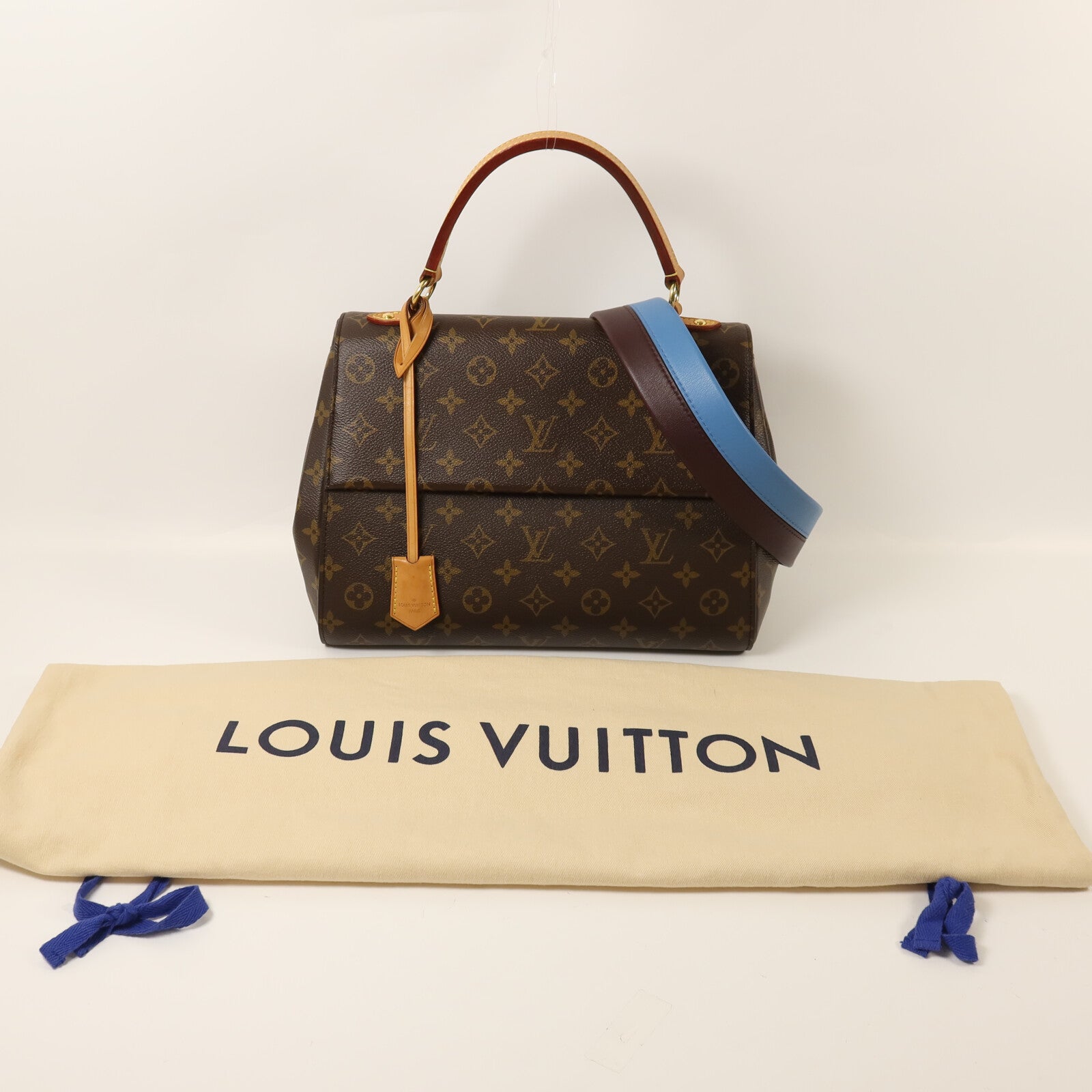 LOUIS VUITTON Monogram Cluny MM金扣手挽肩背兩用袋