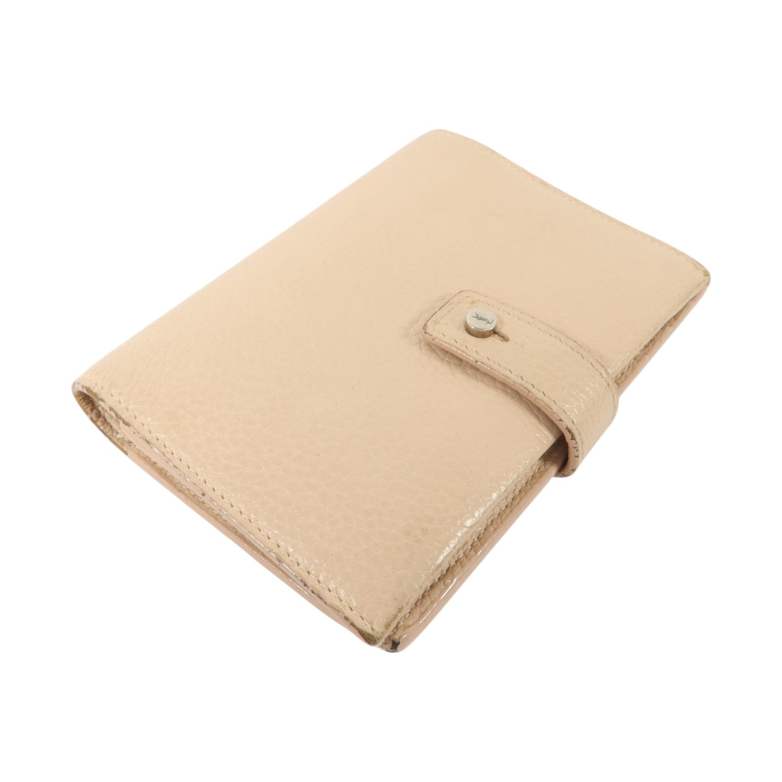 SAINT LAURENT 牛皮皮革Sac De Jour Bifold Wallet銀扣錢包