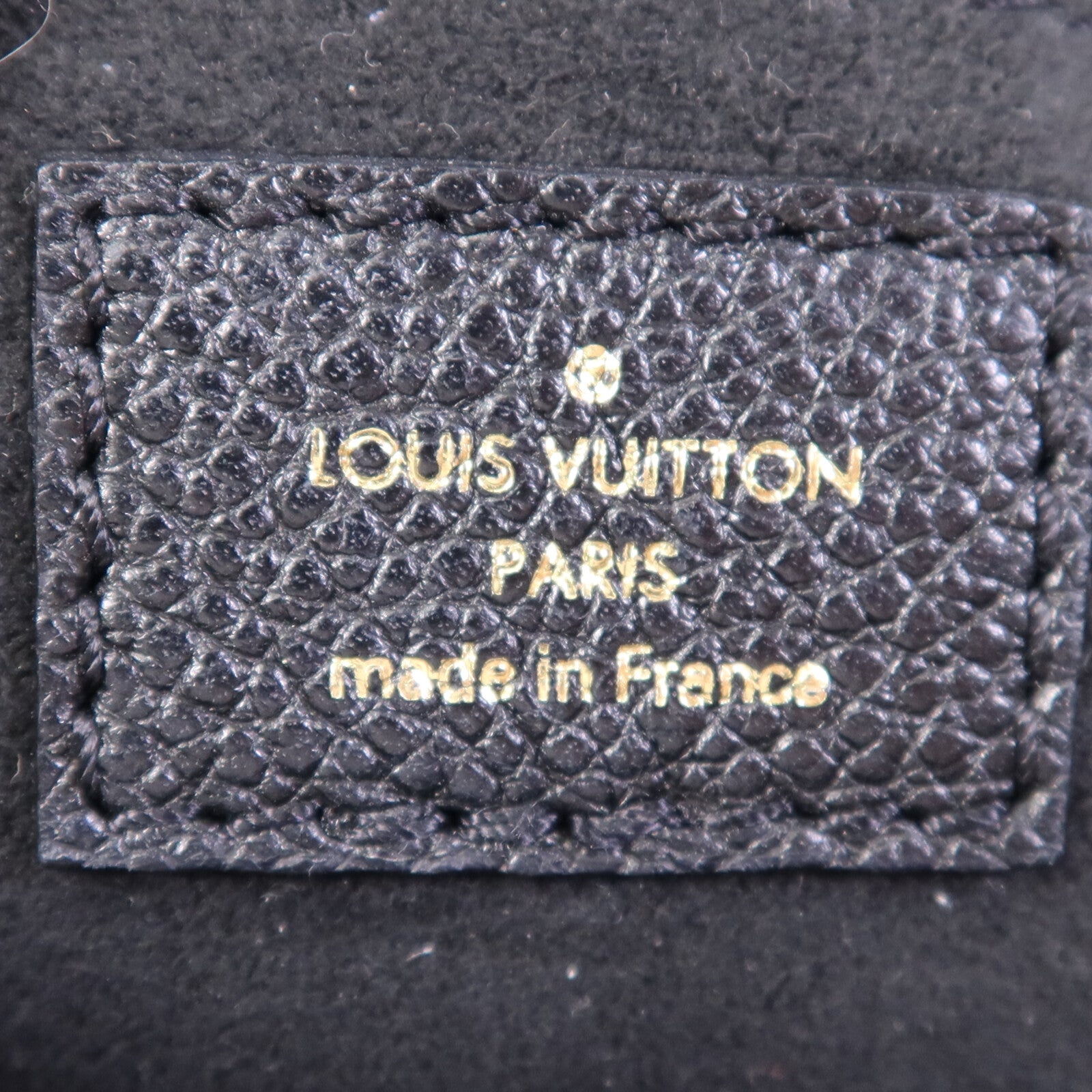 LOUIS VUITTON Monogram Empreinte Petit Sac Plat Bag金扣手挽肩背兩用袋