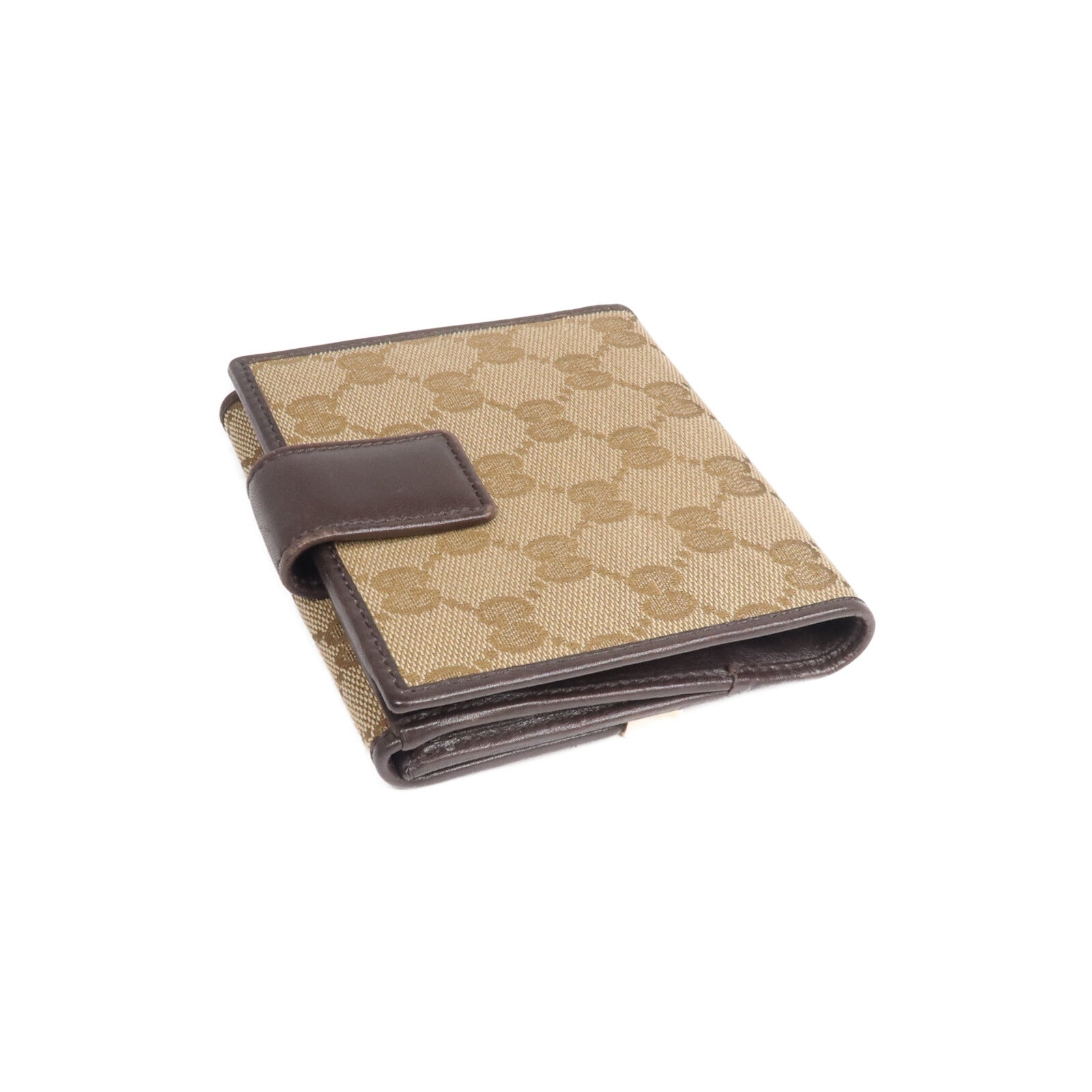 GUCCI 帆布Wallet金扣錢包