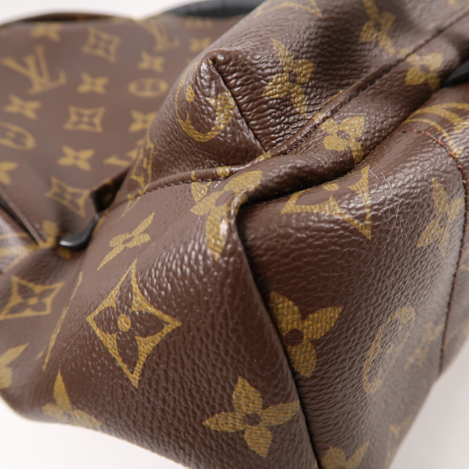 LOUIS VUITTON Monogram Palm Springs PM金扣背包啡色