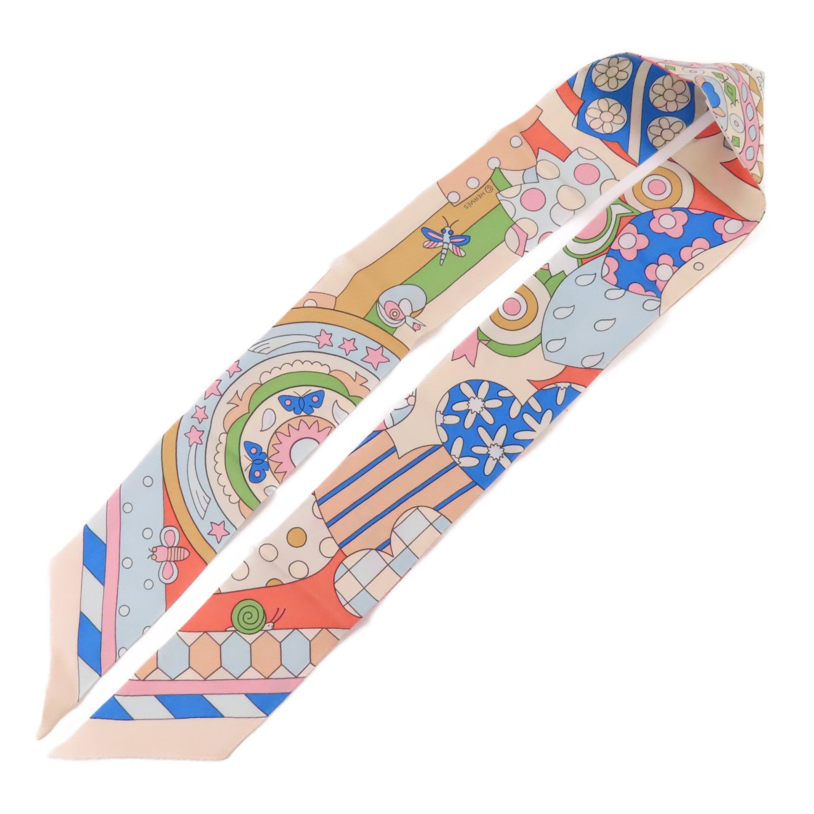 HERMES 絲質Twilly絲巾