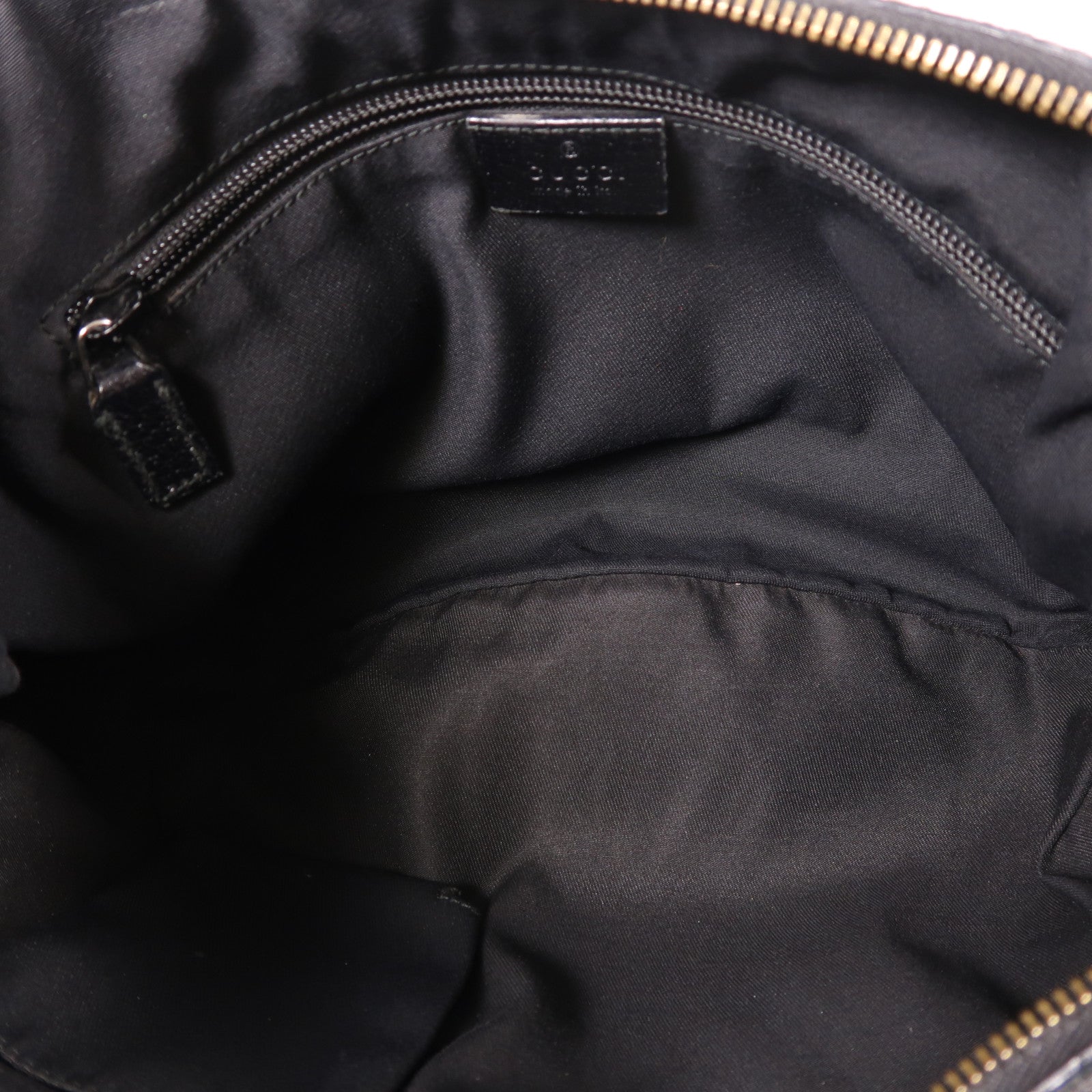 GUCCI 帆布Shoulder Bag銀扣肩背袋