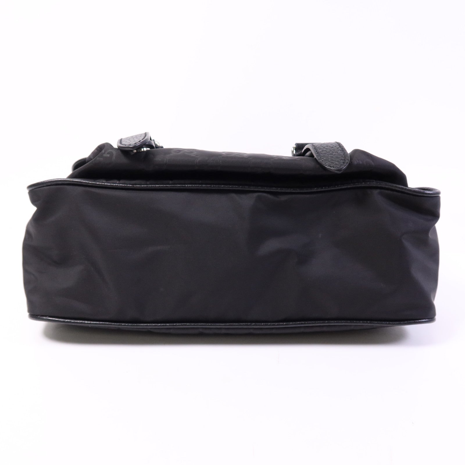 GUCCI 尼龍Shoulder Bag銀扣肩背袋