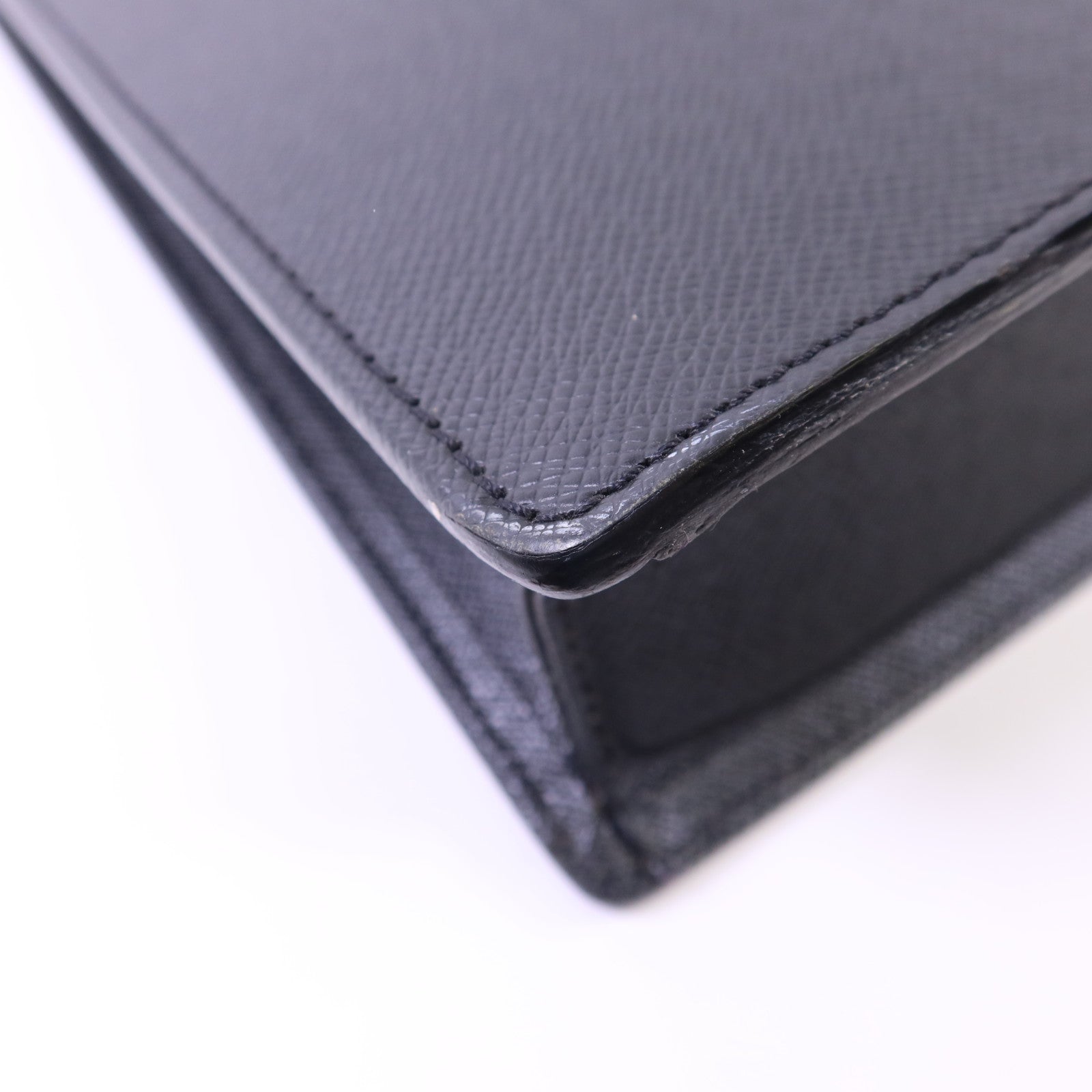 LOUIS VUITTON Taiga Porte-Documents銀扣公事包