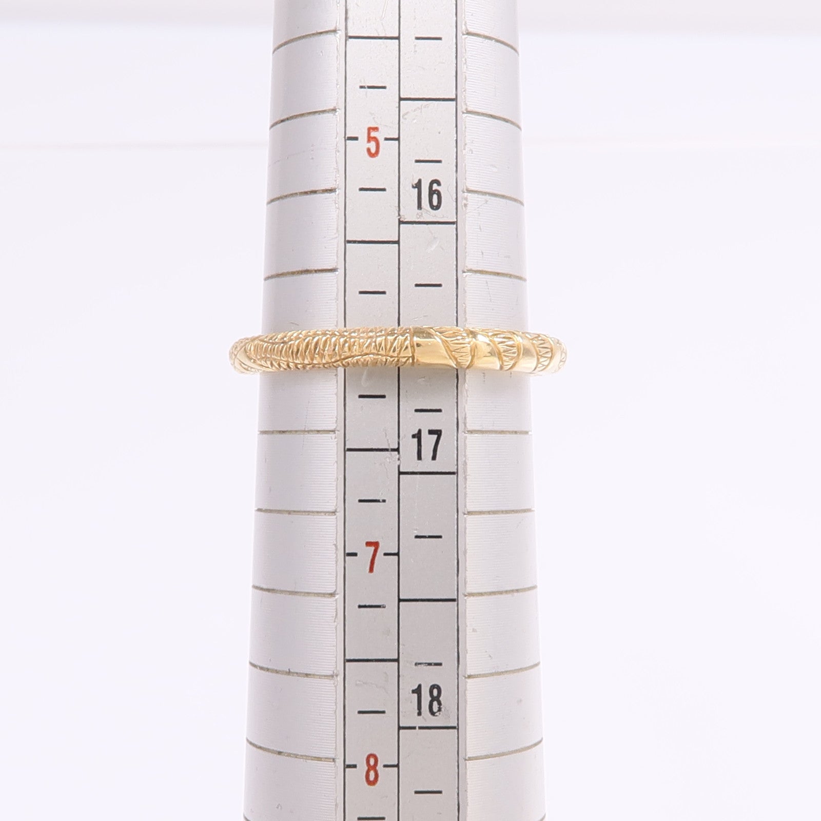 GUCCI 18K黃金Ouroboros戒指US#6