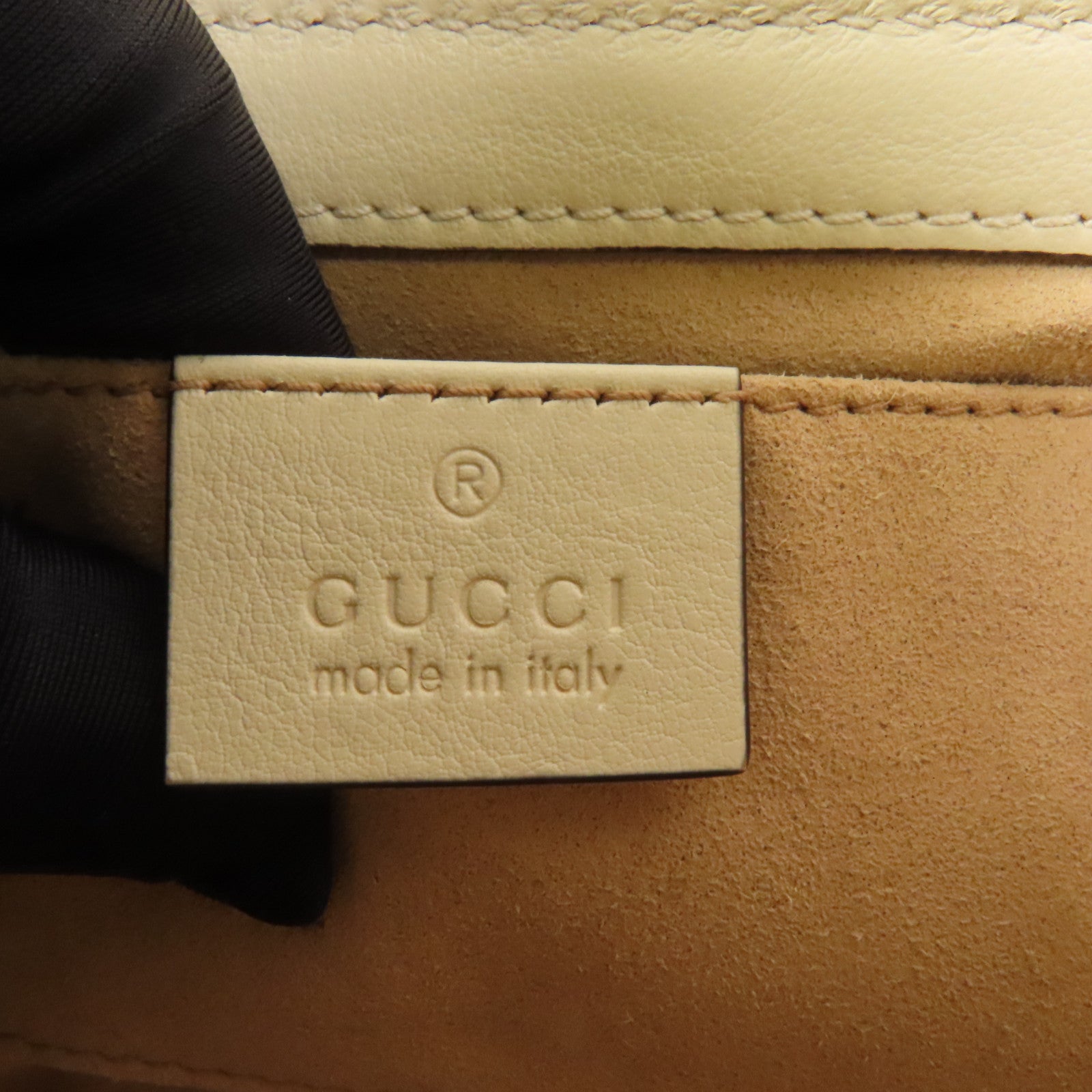 GUCCI 【激減優惠】牛皮皮革/塗層帆布Padlock GG金扣肩背袋