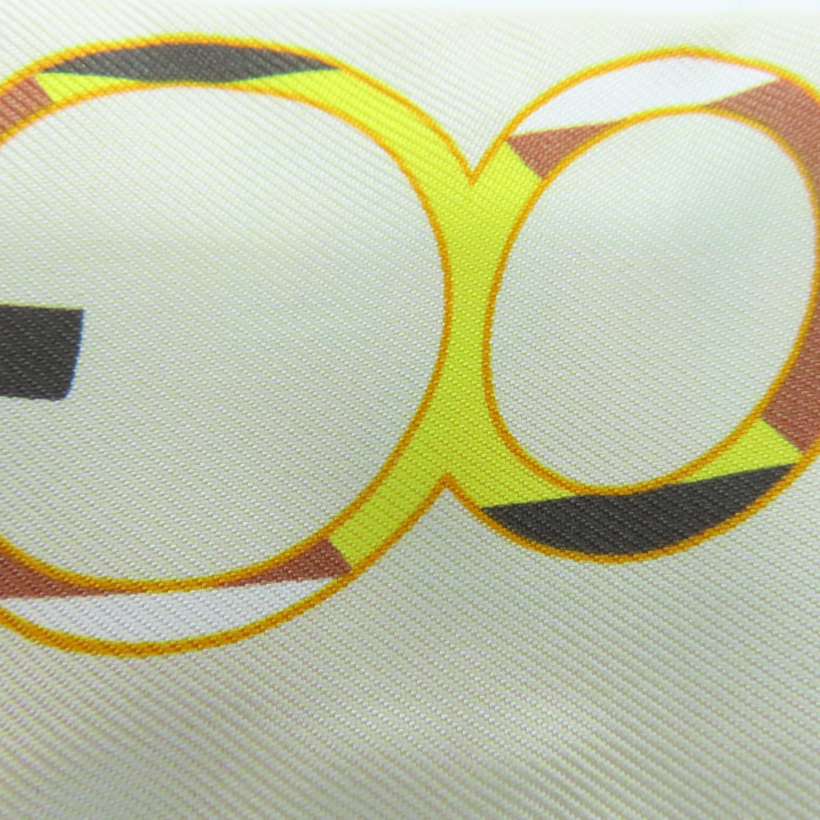 HERMES 【激減優惠】絲質Twilly Scarf絲巾米色/橙色