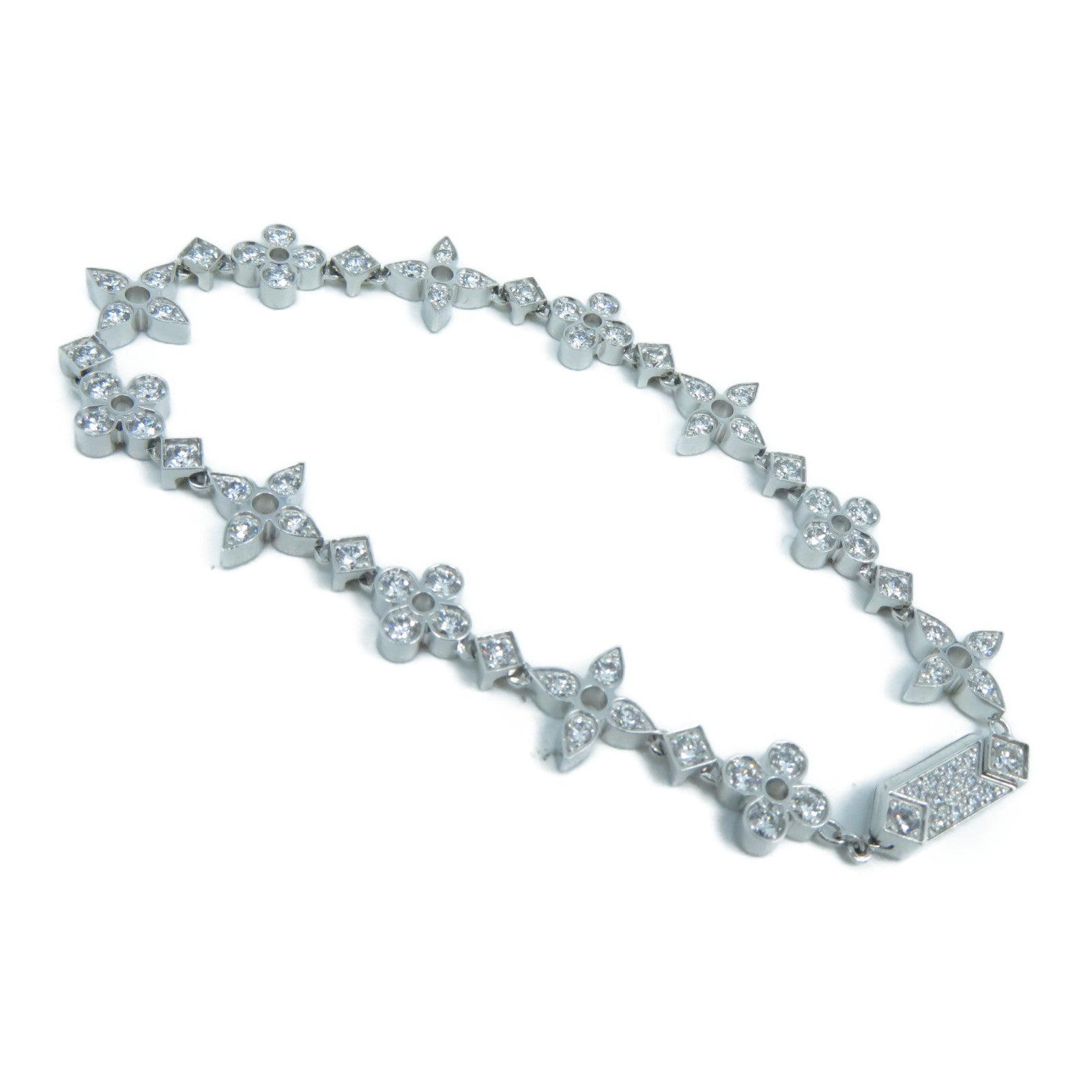LOUIS VUITTON 【激減優惠】18K白金Ideal Diamond Bracelet鑽石手鏈銀色