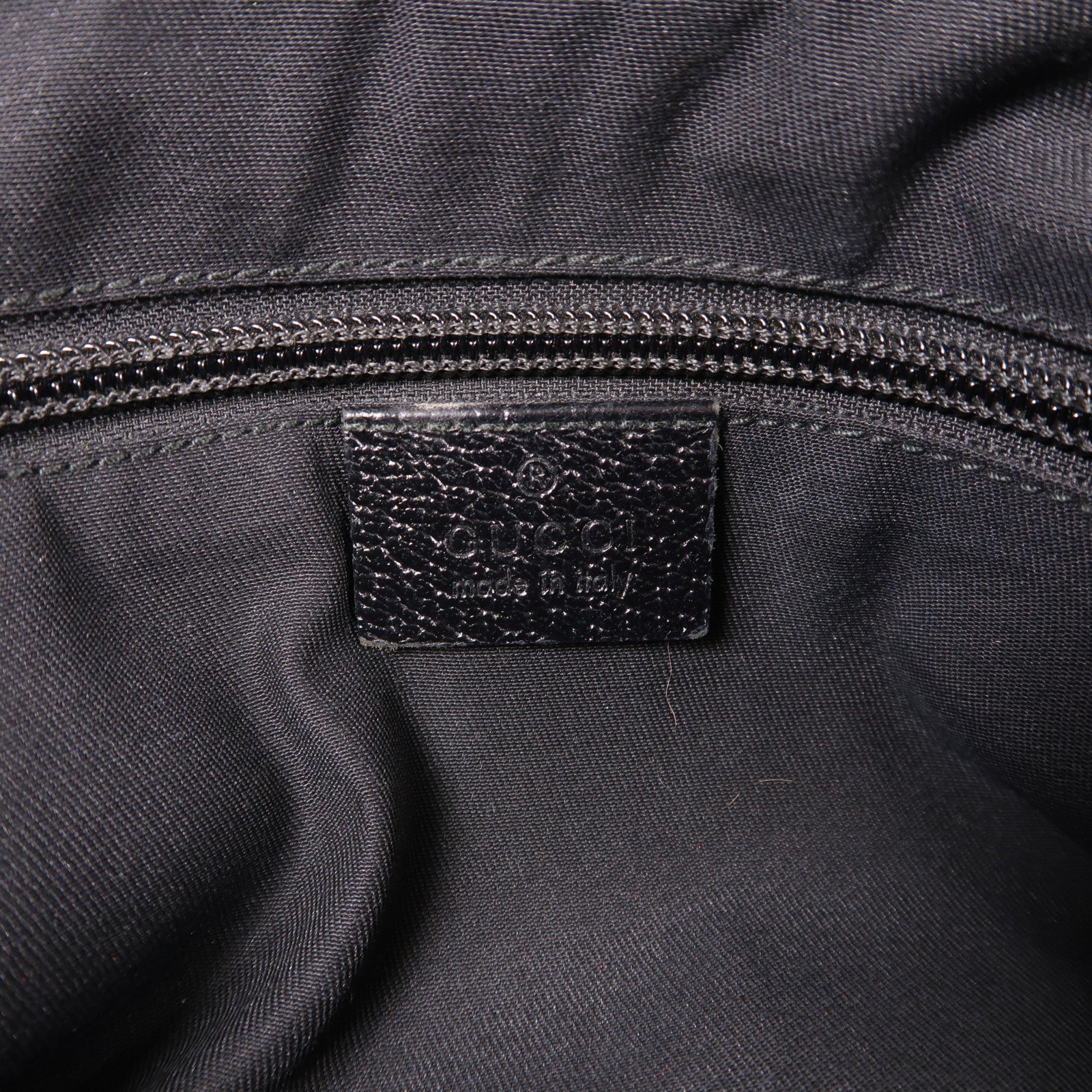 GUCCI 帆布Shoulder Bag銀扣肩背袋