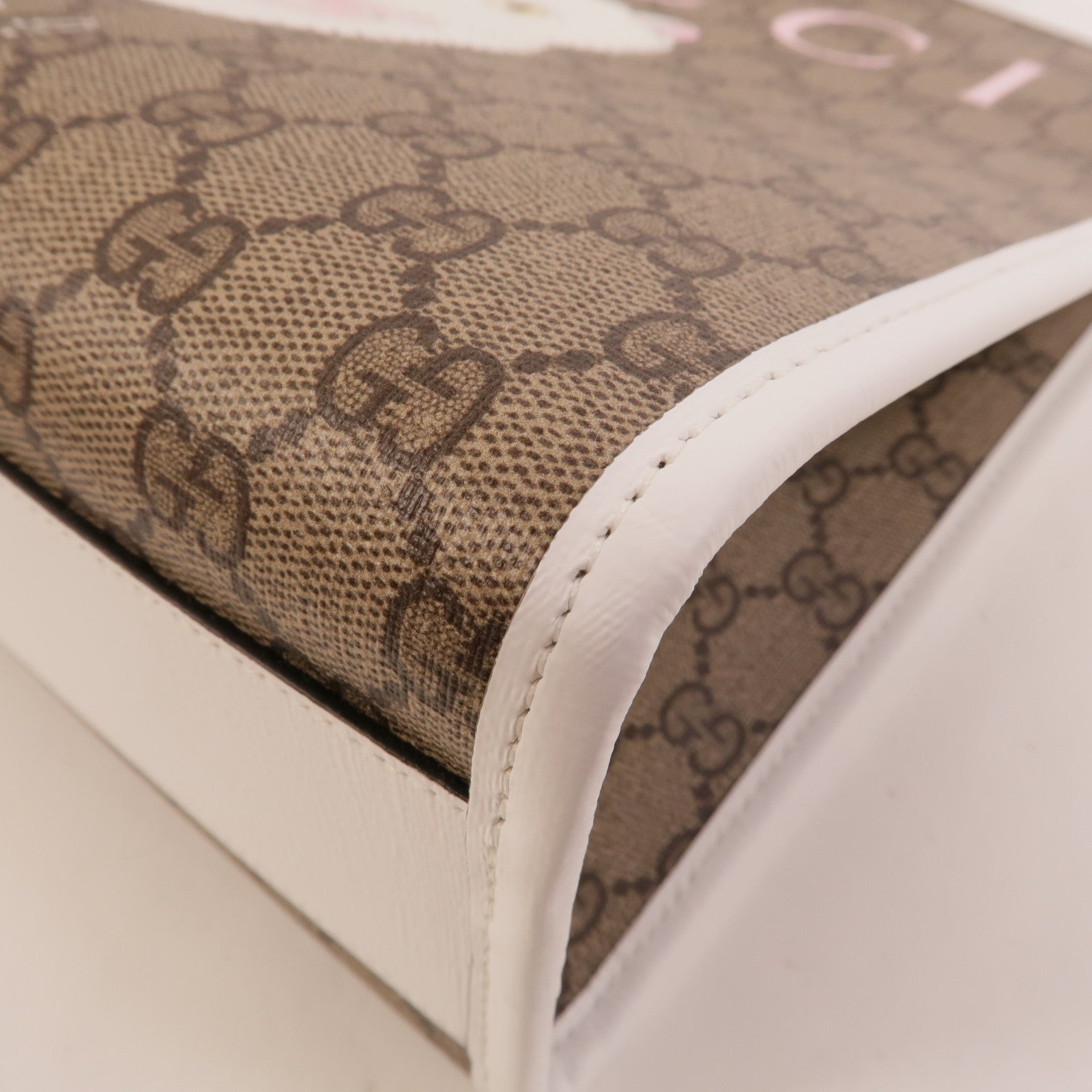 GUCCI 塗層帆布Children's Cat Print Tote Bag手挽袋