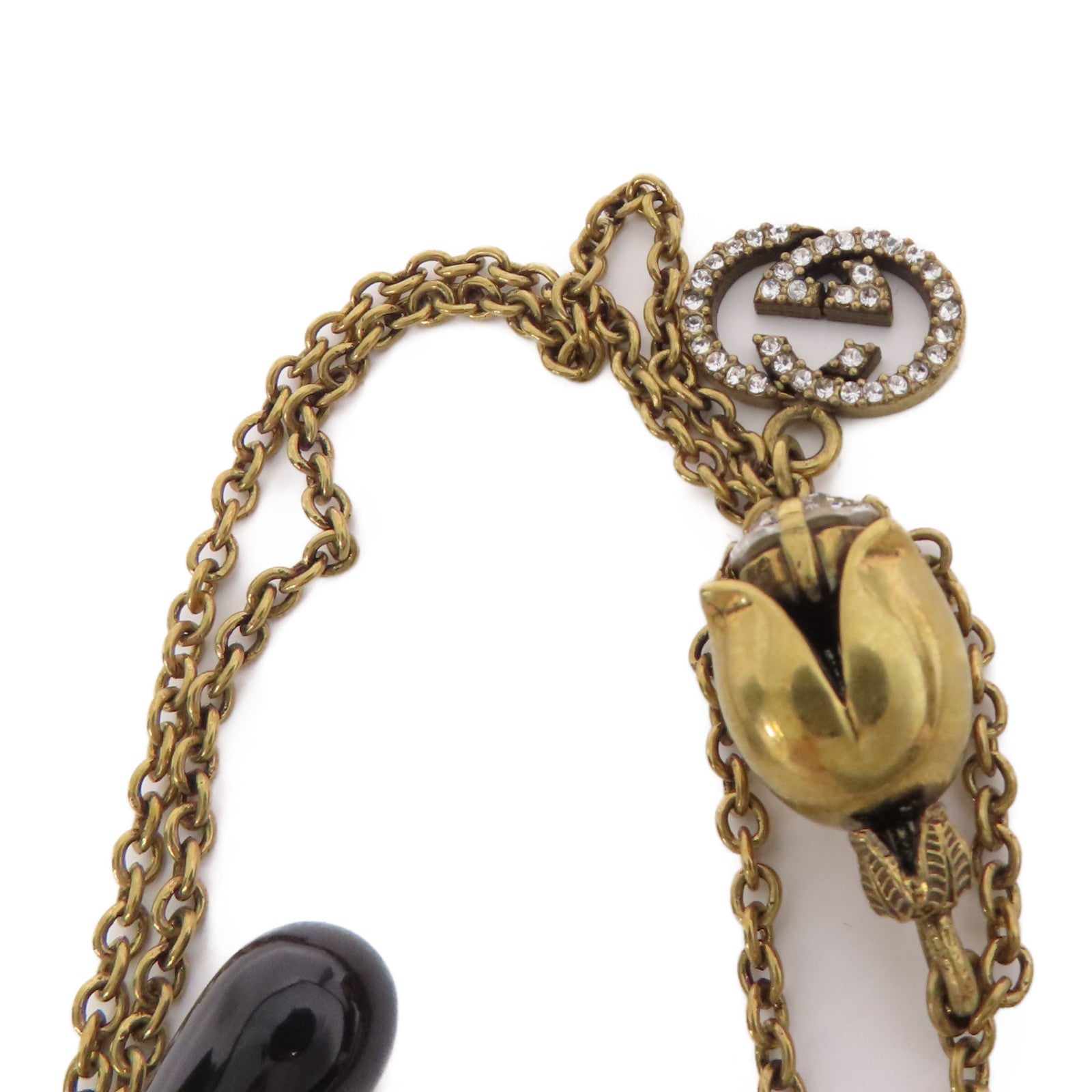 GUCCI 金屬Flower Necklace項鍊