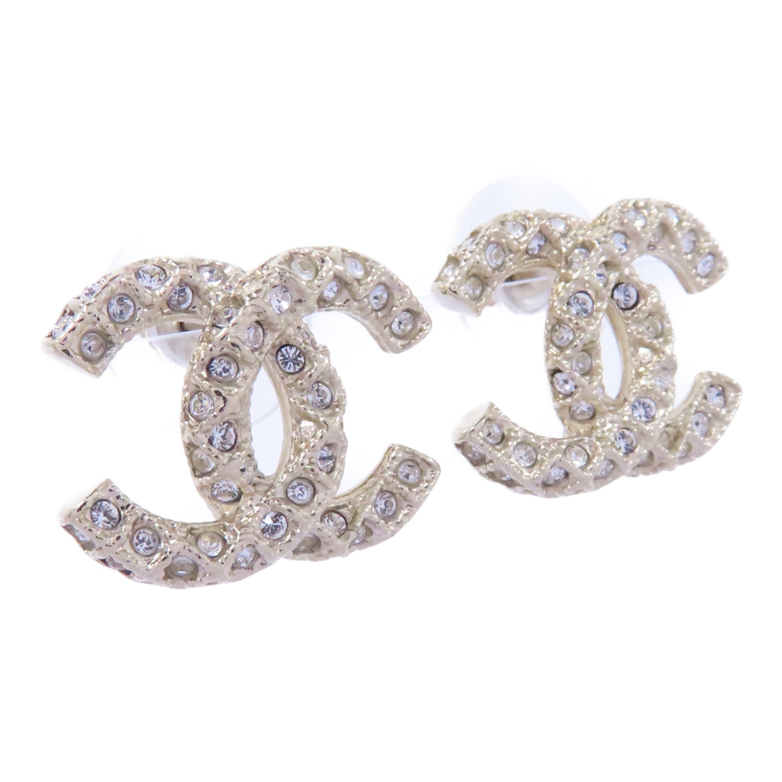 CHANEL 【激減優惠】PVC/金屬Earrings耳環金色/透明