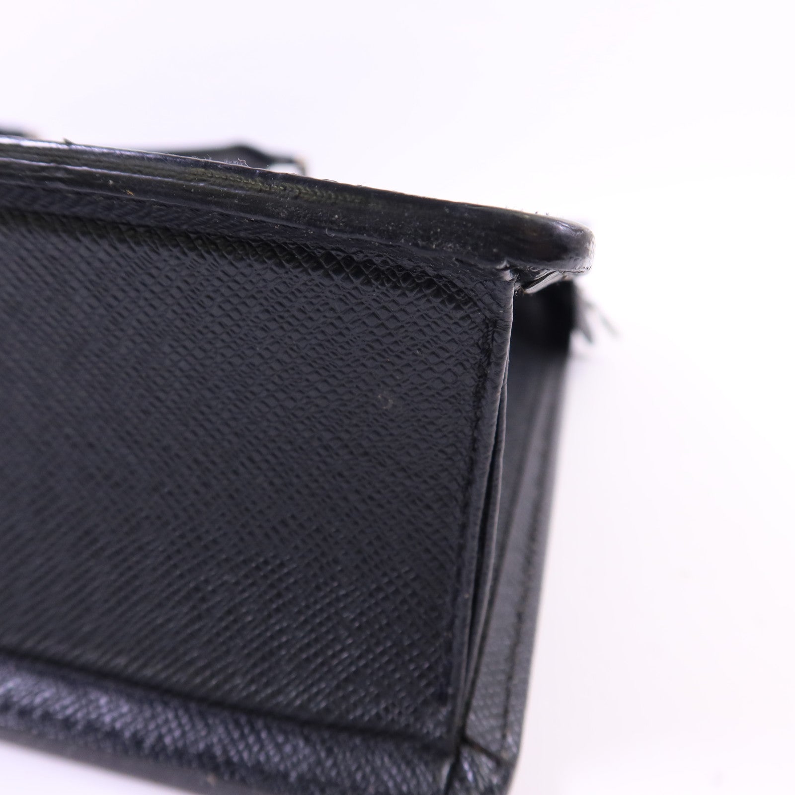 LOUIS VUITTON Taiga Porte-Documents銀扣公事包