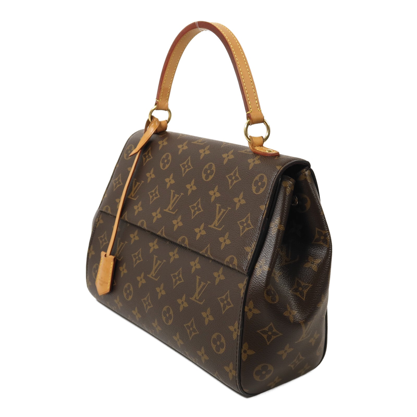 LOUIS VUITTON Monogram Cluny MM金扣手挽肩背兩用袋