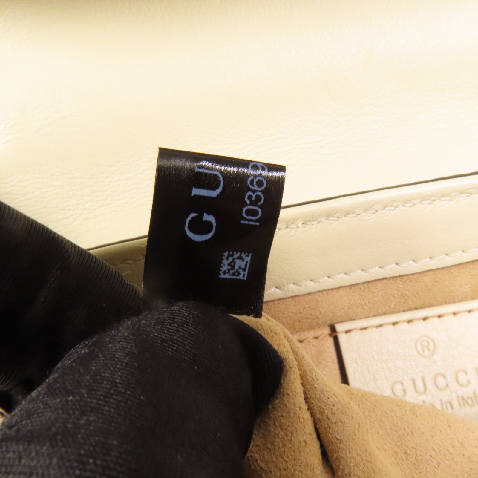 GUCCI 【激減優惠】牛皮皮革/塗層帆布Padlock GG金扣肩背袋