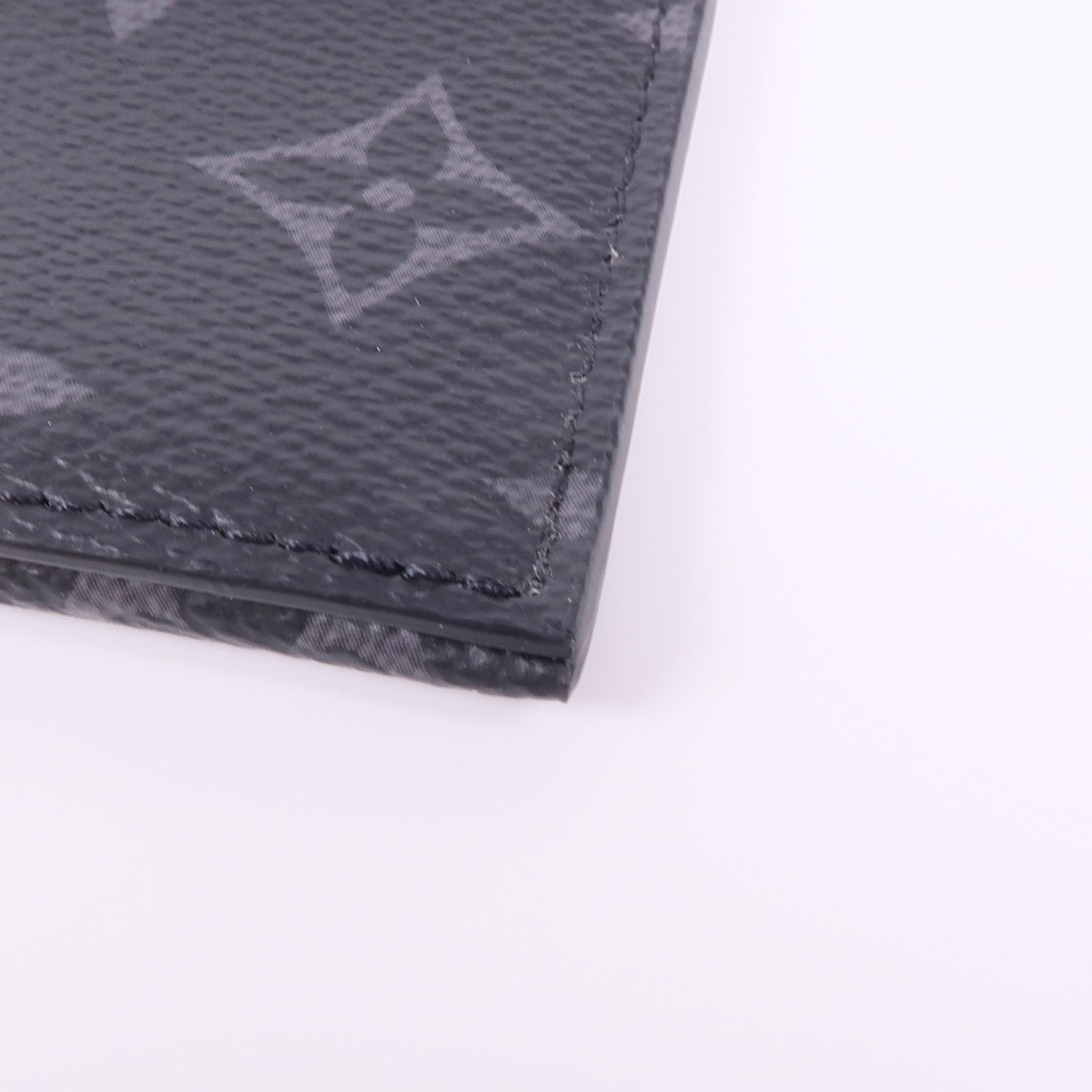 LOUIS VUITTON Monogram Eclipse Coin/Card Holder銀扣零錢包/卡片套
