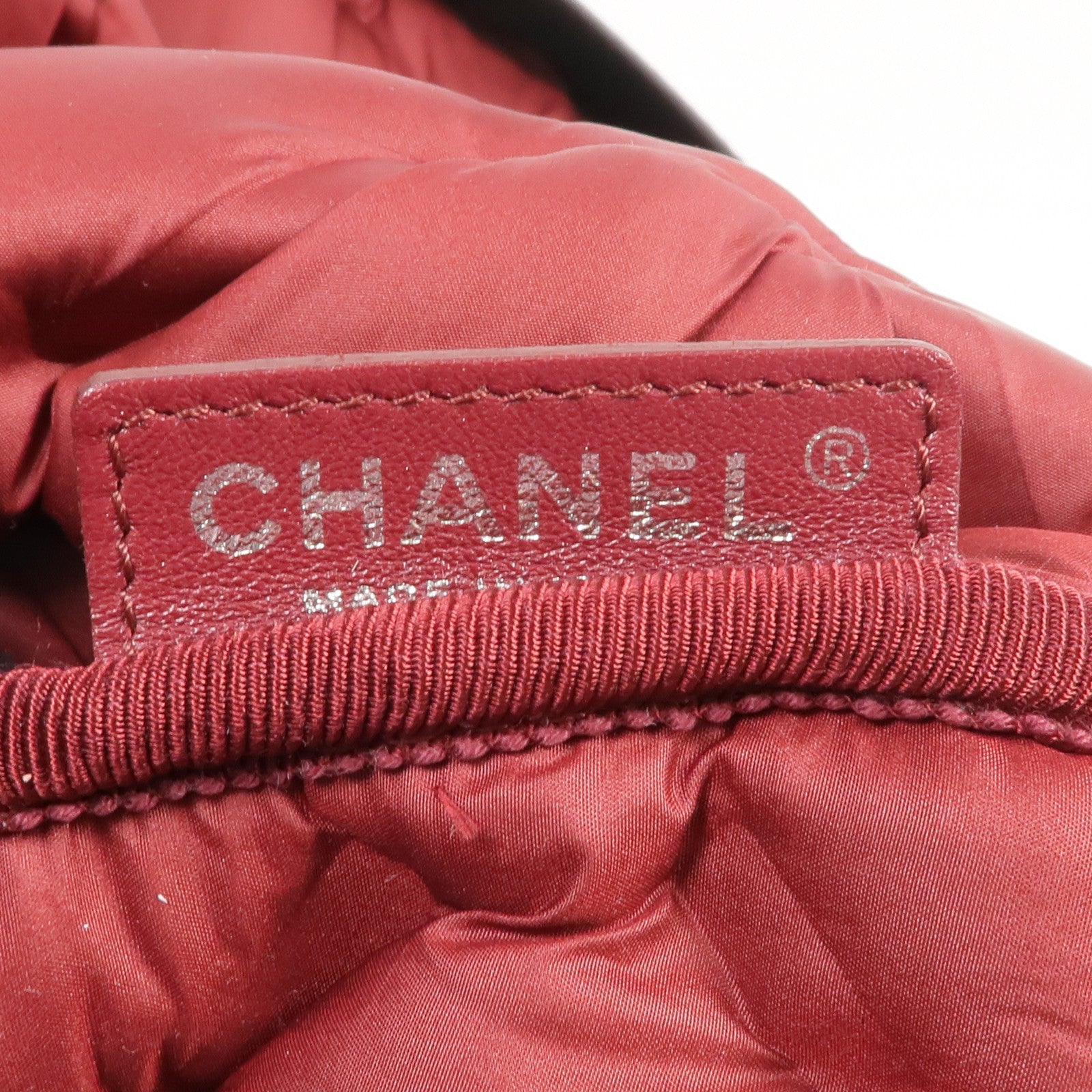 CHANEL 牛皮皮革Chain Shoulder銀扣鏈帶肩背袋