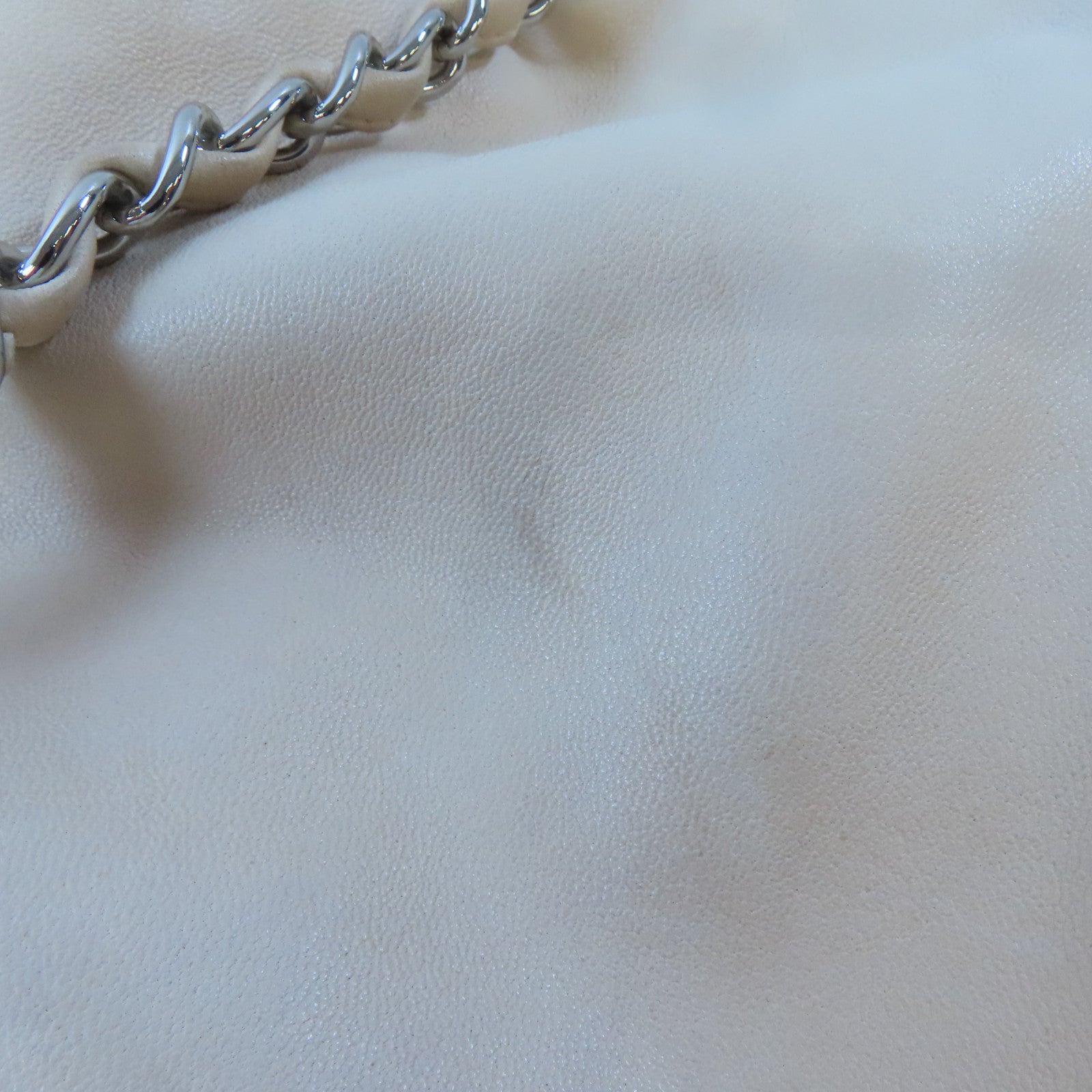 CHANEL (PRICE DOWN) CC SHW Shoulder Bag Lambskin Leather Beige