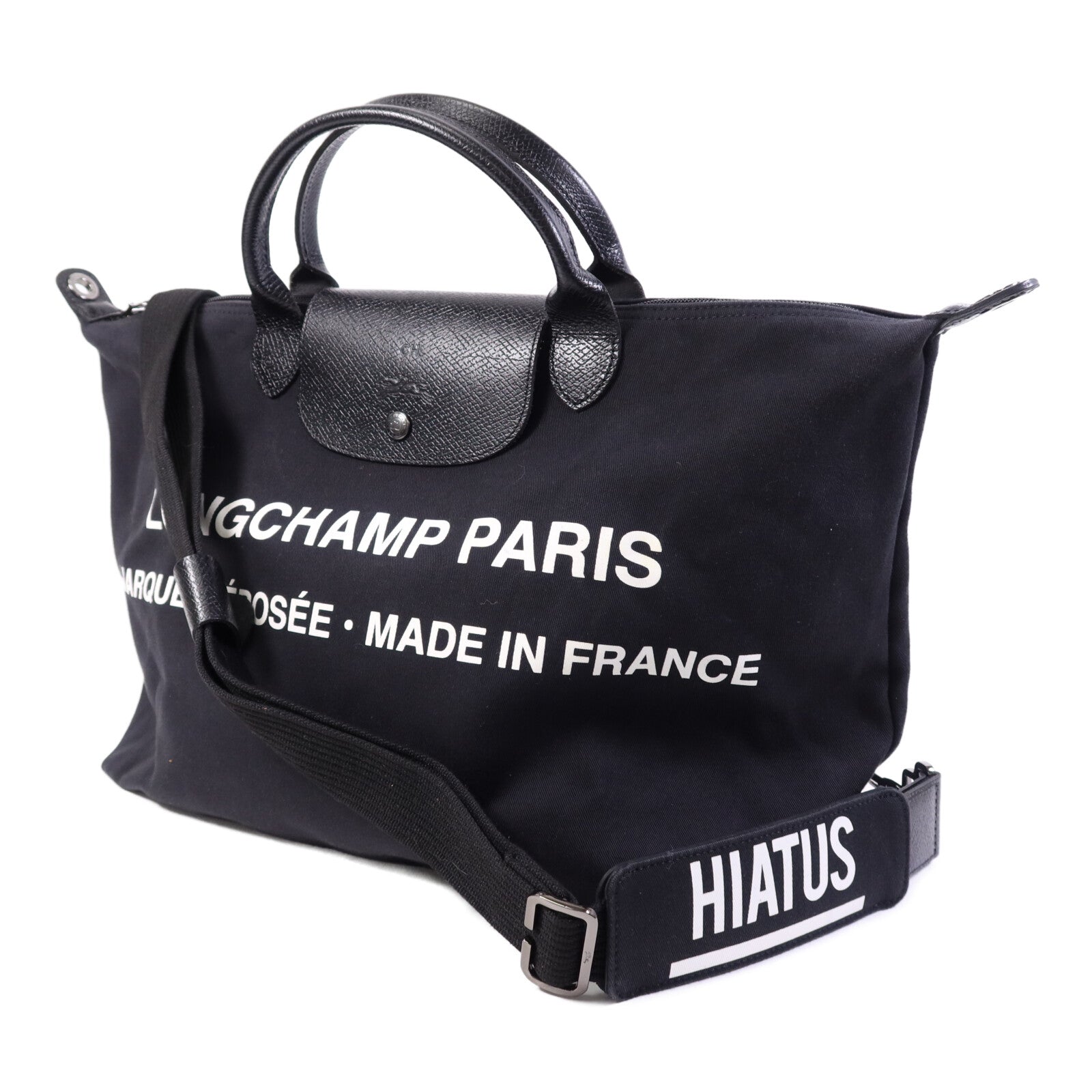 Longchamp 帆布/皮革2 Way Shoulder Bag手挽肩背兩用袋