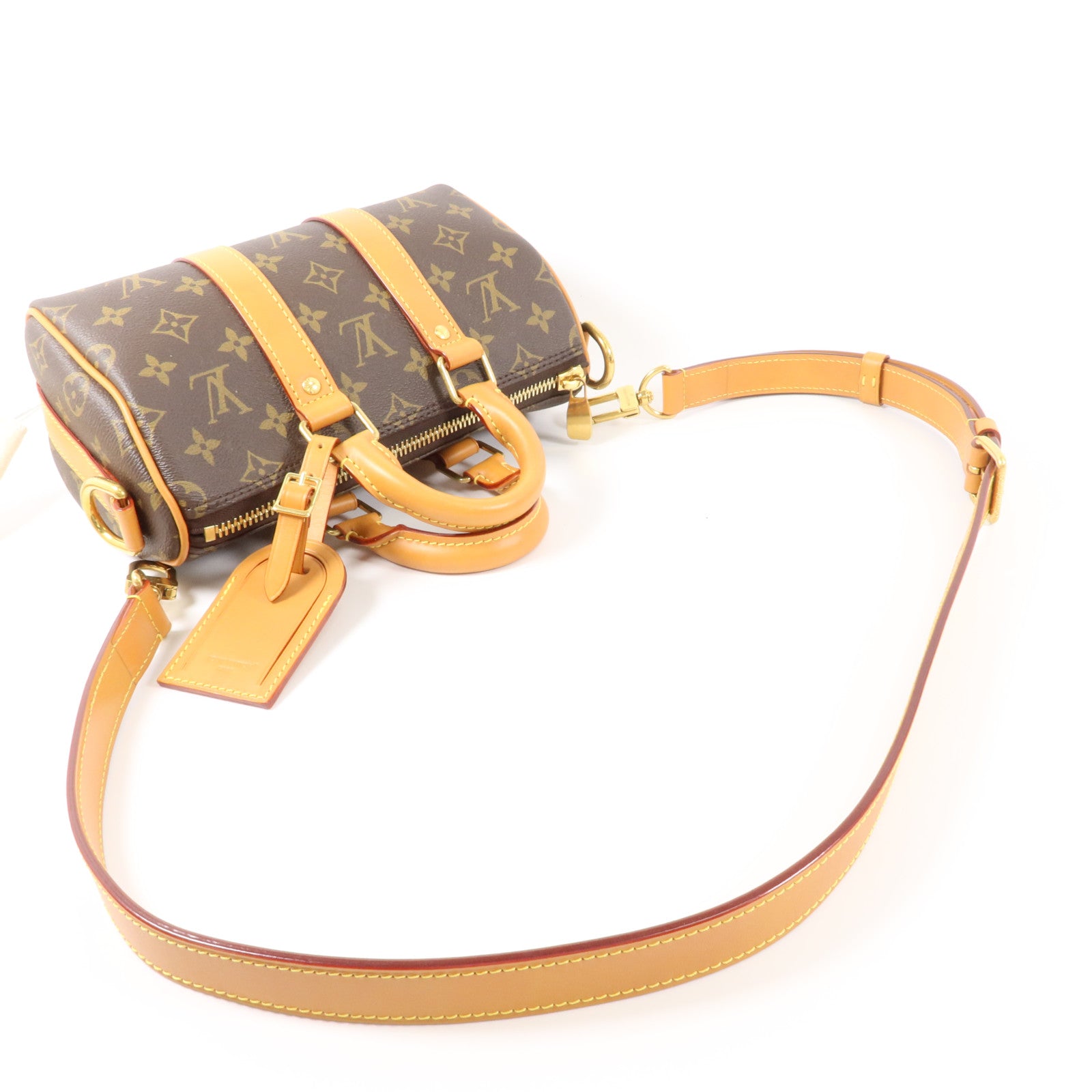 LOUIS VUITTON Monogram Archive Keepall Bandouliere 25手挽肩背兩用袋