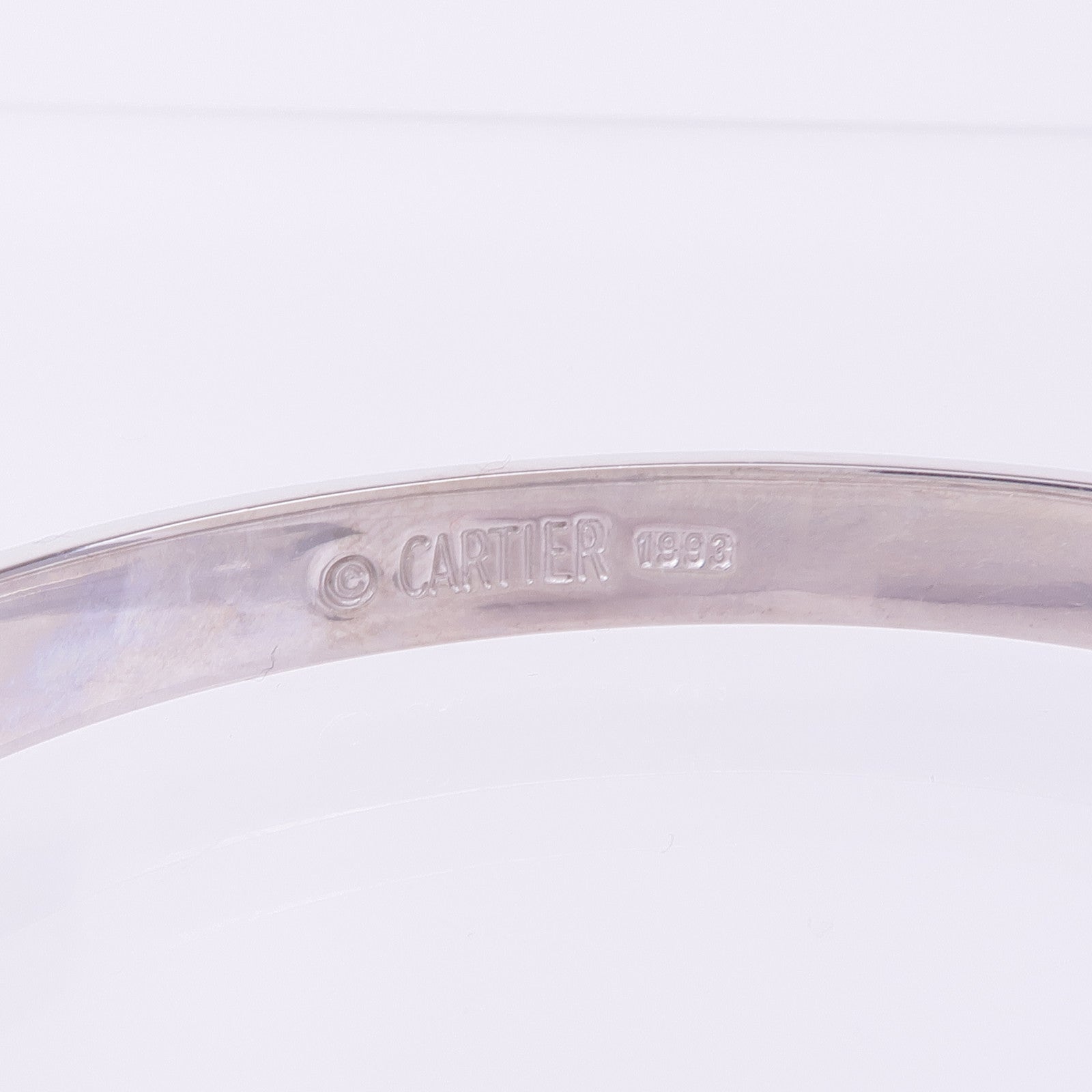 CARTIER 18K白金Love Bracelet手鐲Cartier#17