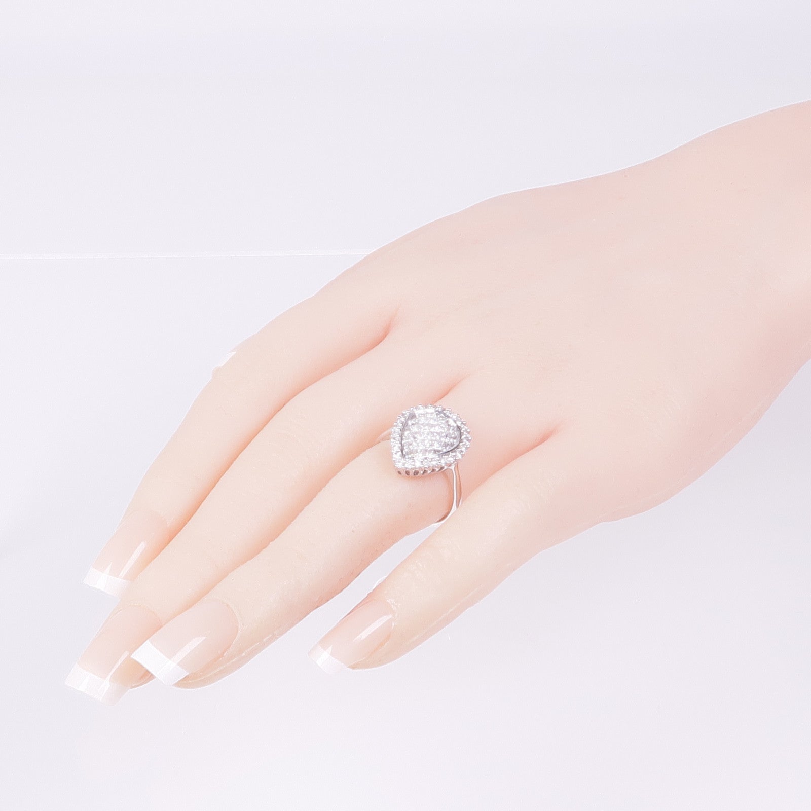 JEWELRY 【激減優惠】18K白金Diamond Ring鑽石戒指US#6.5