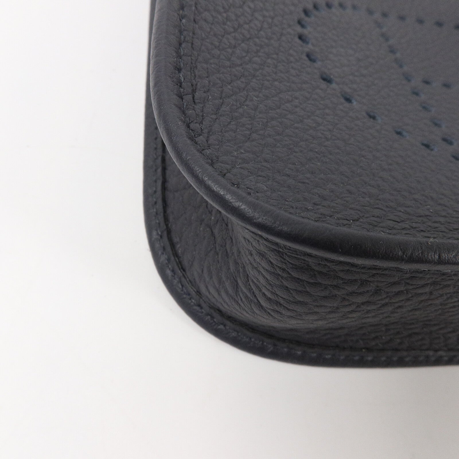 HERMES Clemence皮革Evelyne TPM肩背袋Bleu Encre