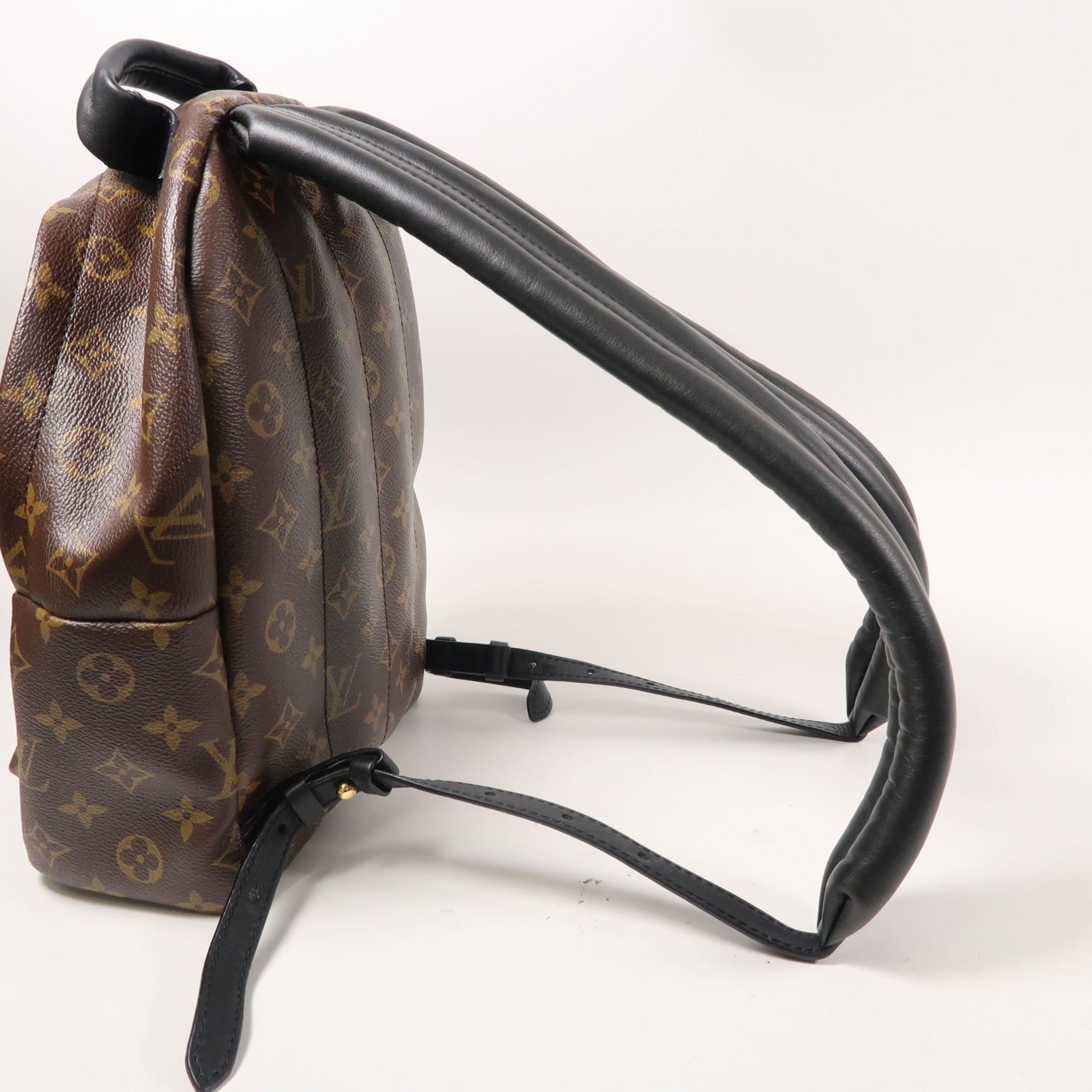 LOUIS VUITTON Monogram Palm Springs PM金扣背包啡色