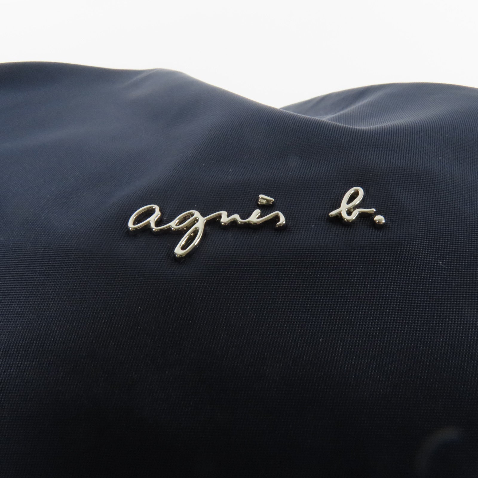 agnes b. VOYAGE 尼龍Shoulder Bag銀扣手挽肩背兩用袋