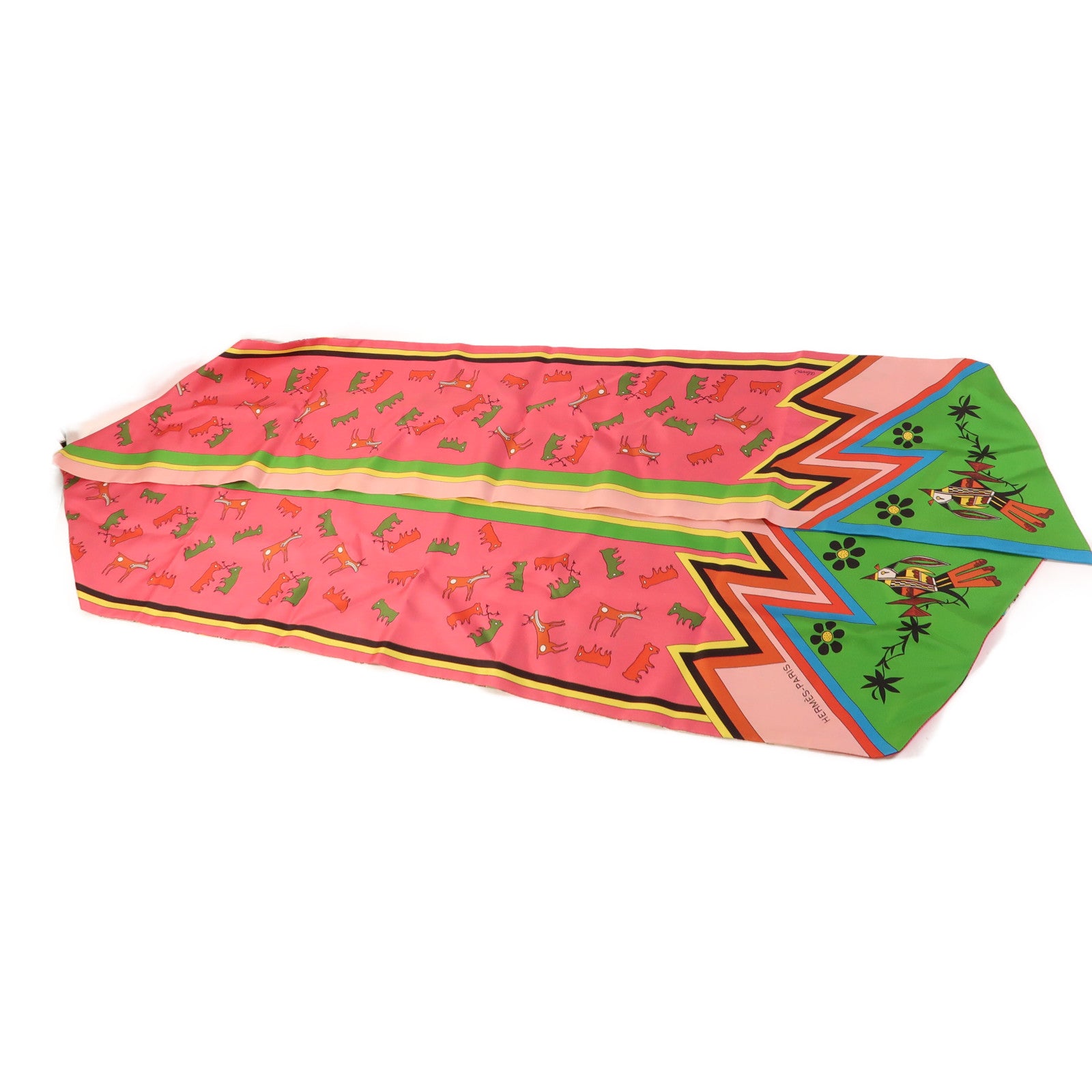 HERMES 絲質Maxi Twilly絲巾